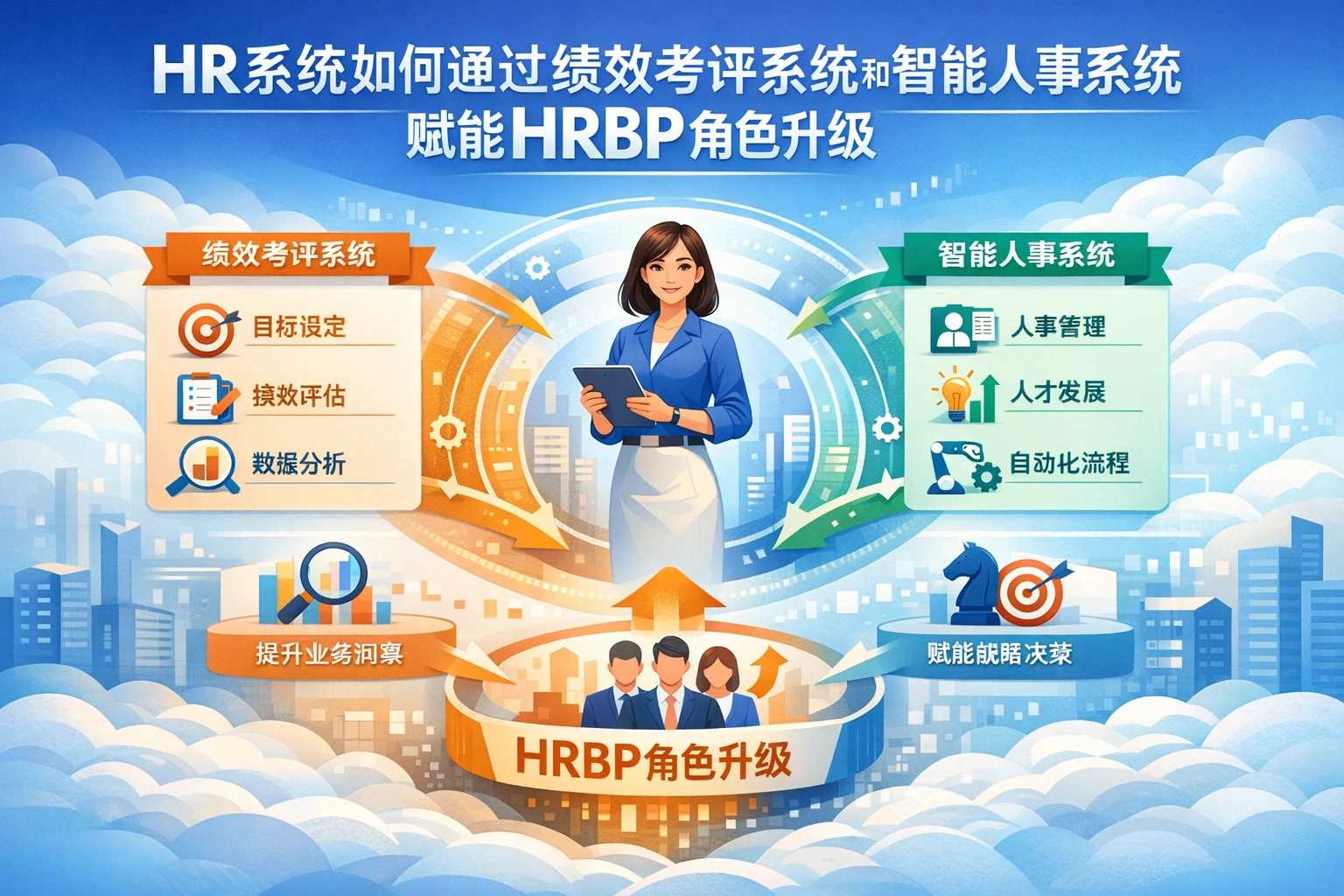 HR系统如何通过绩效考评系统和智能人事系统赋能HRBP角色升级