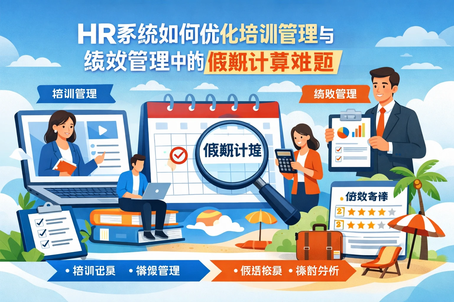 HR系统如何优化培训管理与绩效管理中的假期计算难题