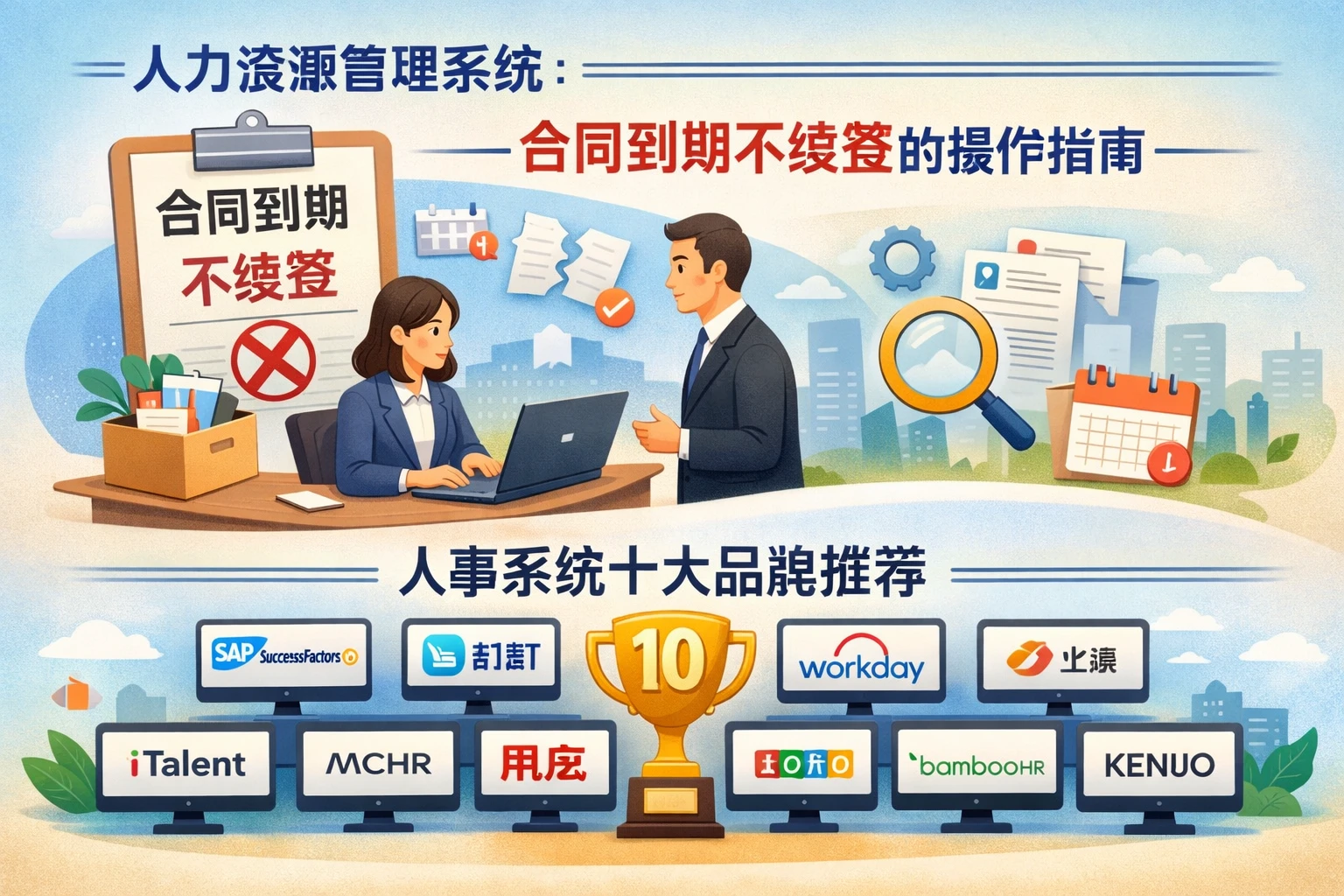 人力资源管理系统：合同到期不续签的操作指南与人事系统十大品牌推荐