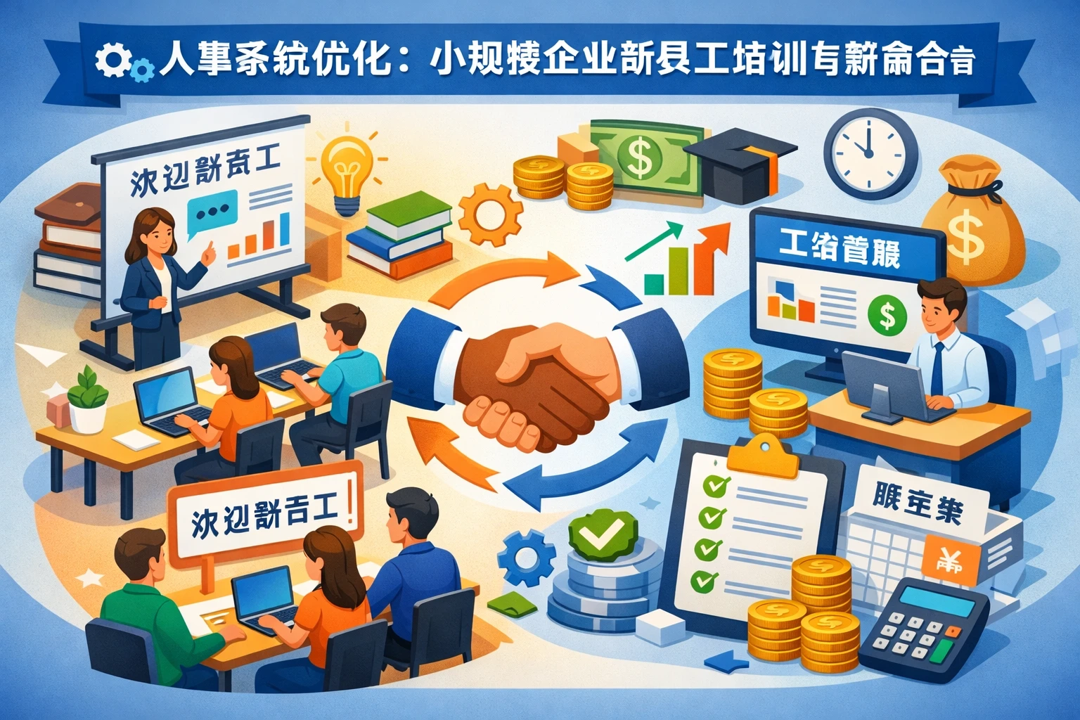 人事系统优化:小规模企业新员工培训与薪酬管理的高效整合