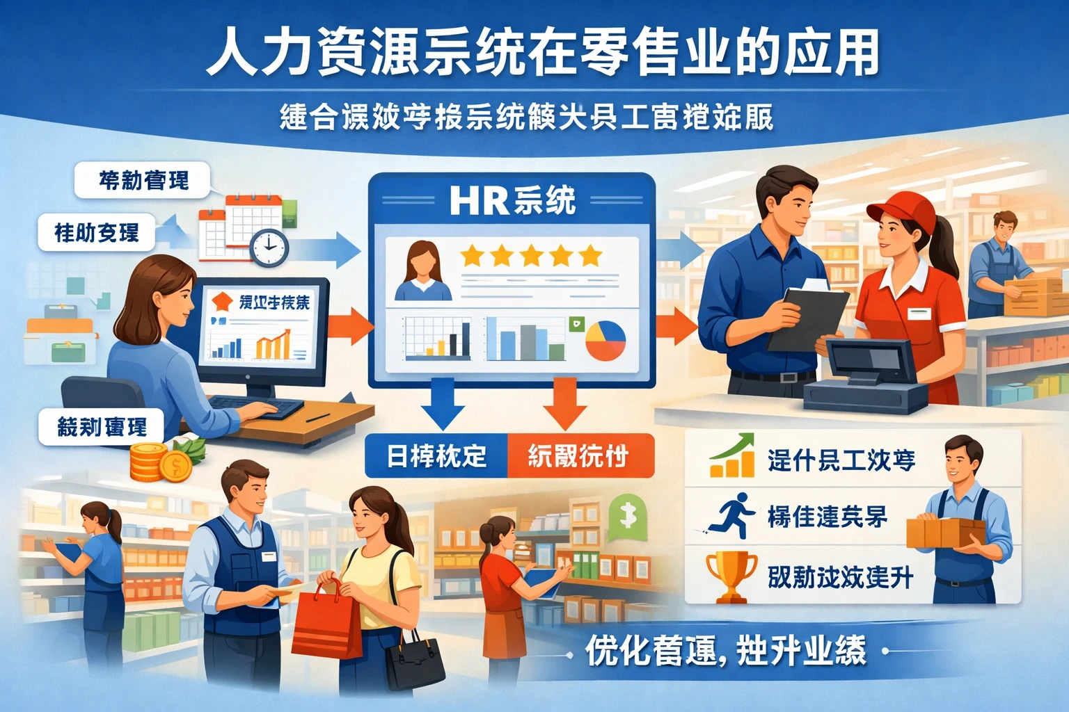 人力资源系统在零售业的应用：整合绩效考核系统解决员工管理难题
