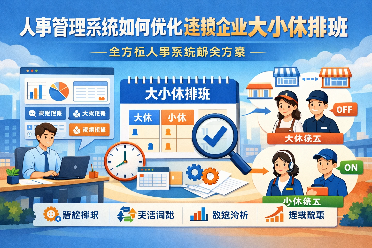 人事管理系统如何优化连锁企业大小休排班:全方位人事系统解决方案