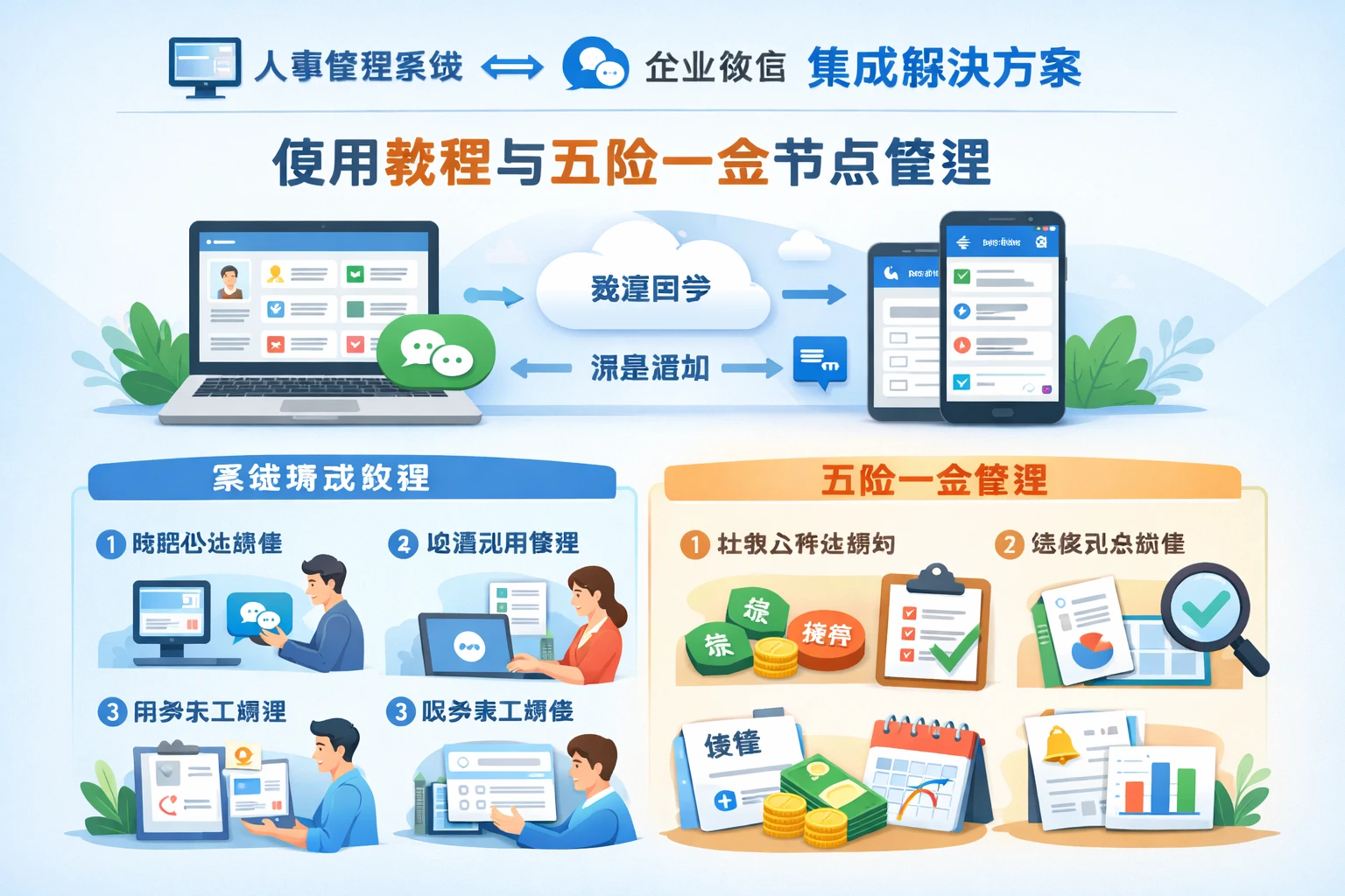 人事管理系统与企业微信集成解决方案：使用教程与五险一金节点管理