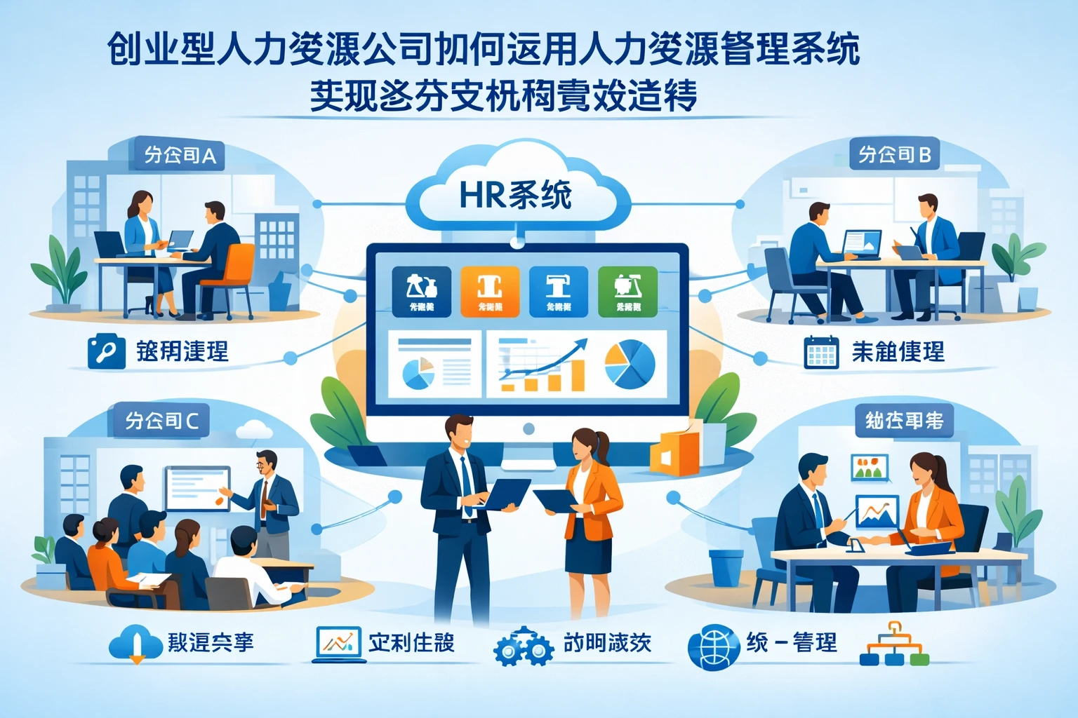 创业型人力资源公司如何运用人力资源管理系统实现多分支机构高效运转