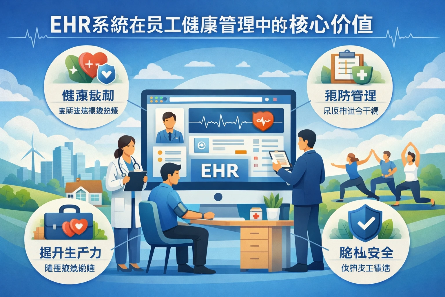 EHR系统在员工健康管理中的核心价值