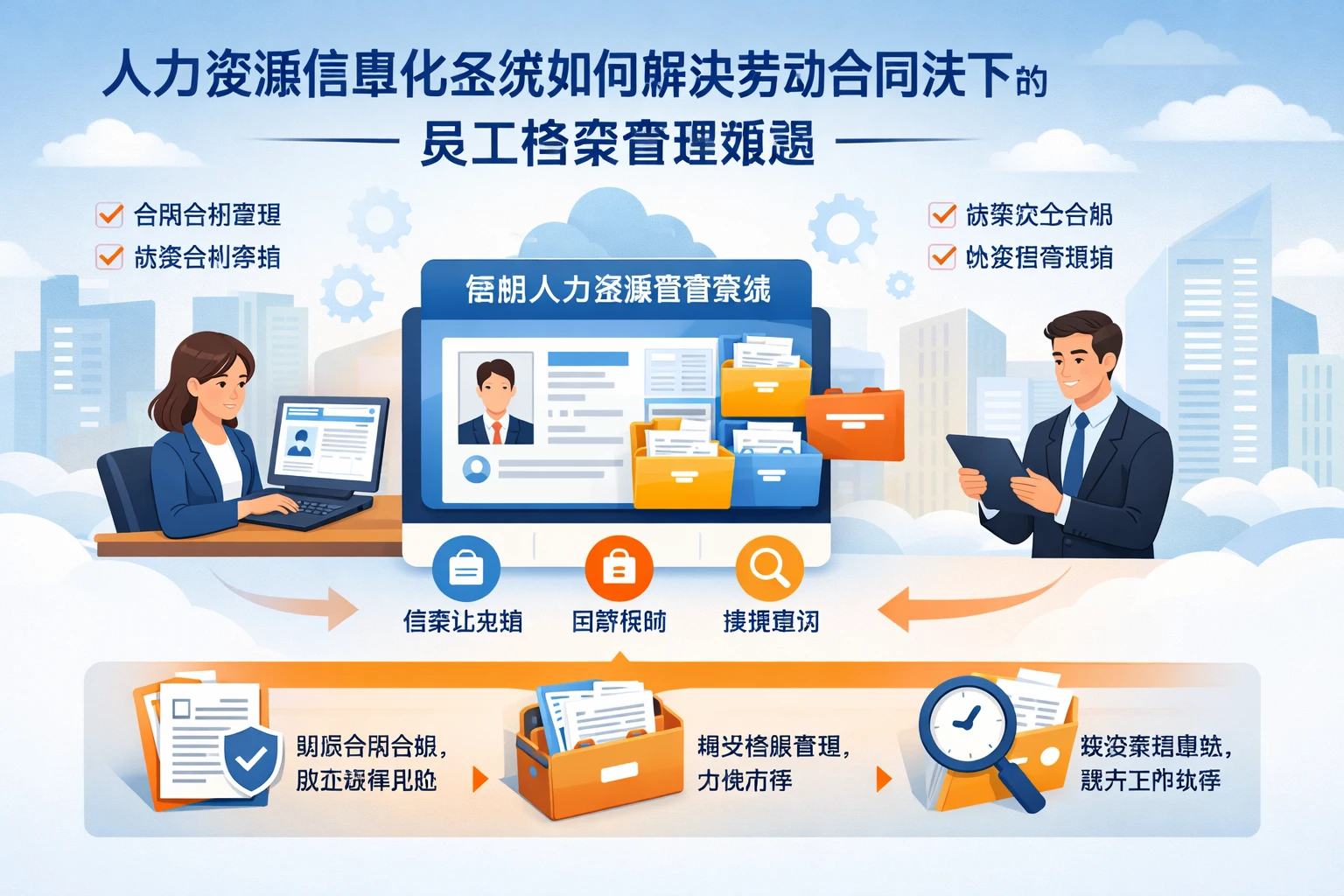 人力资源信息化系统如何解决劳动合同法下的员工档案管理难题