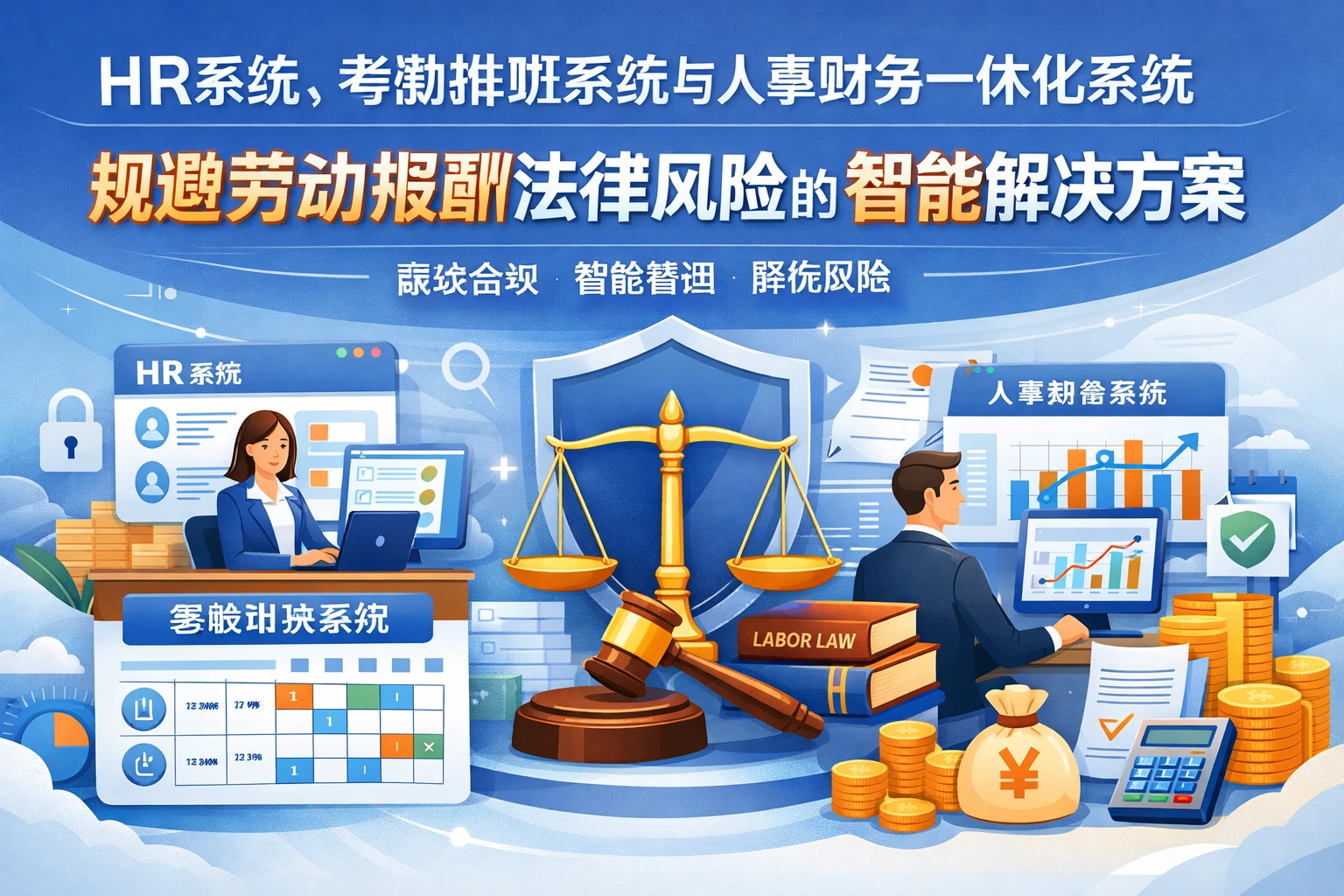 HR系统、考勤排班系统与人事财务一体化系统：规避劳动报酬法律风险的智能解决方案