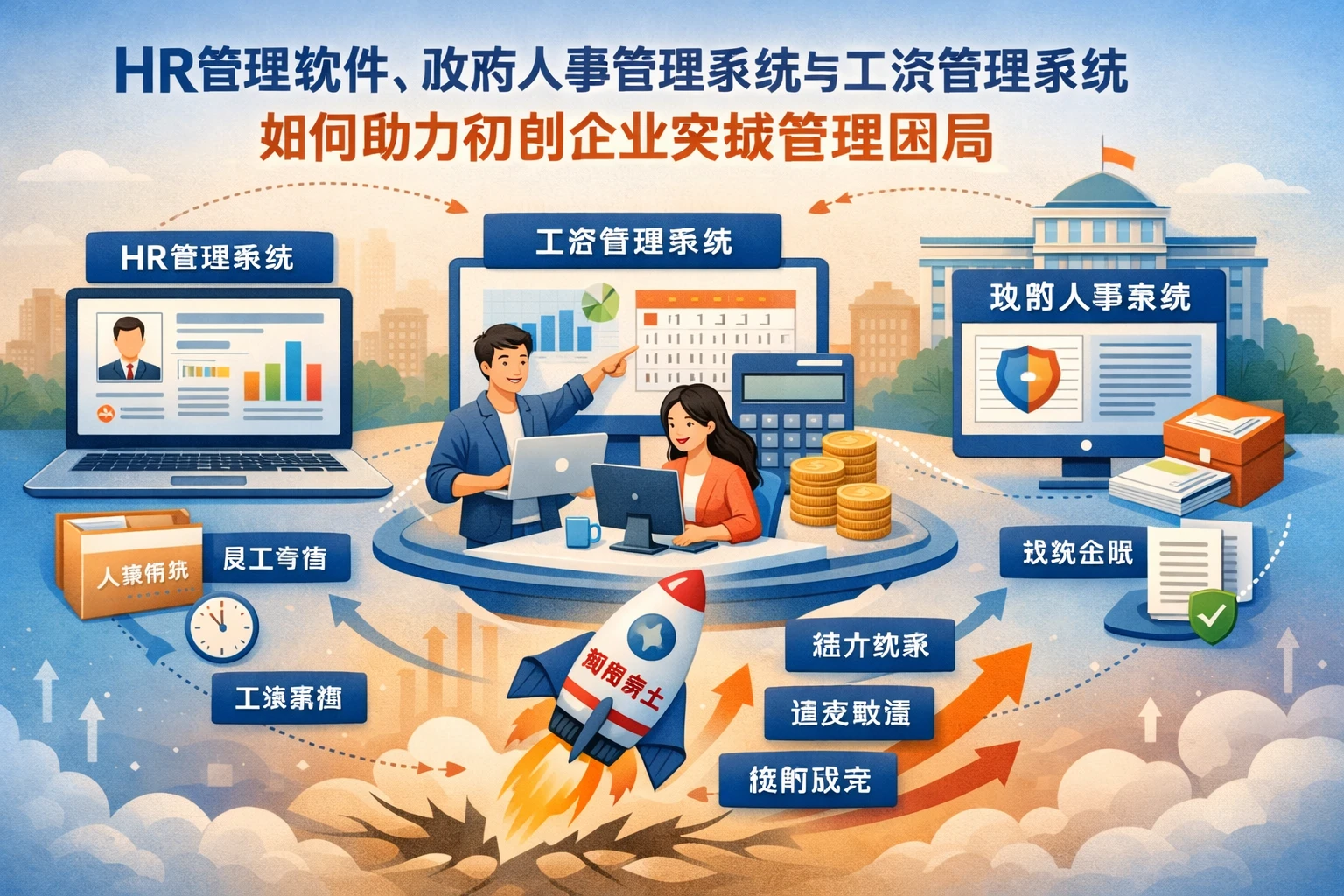 HR管理软件、政府人事管理系统与工资管理系统如何助力初创企业突破管理困局