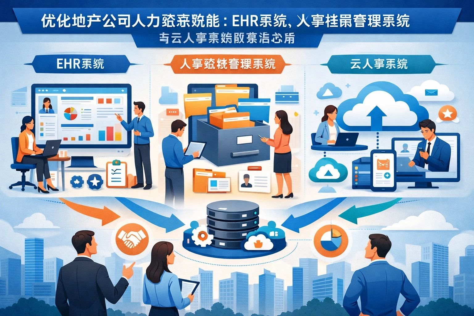 优化地产公司人力资源效能：EHR系统、人事档案管理系统与云人事系统的整合应用