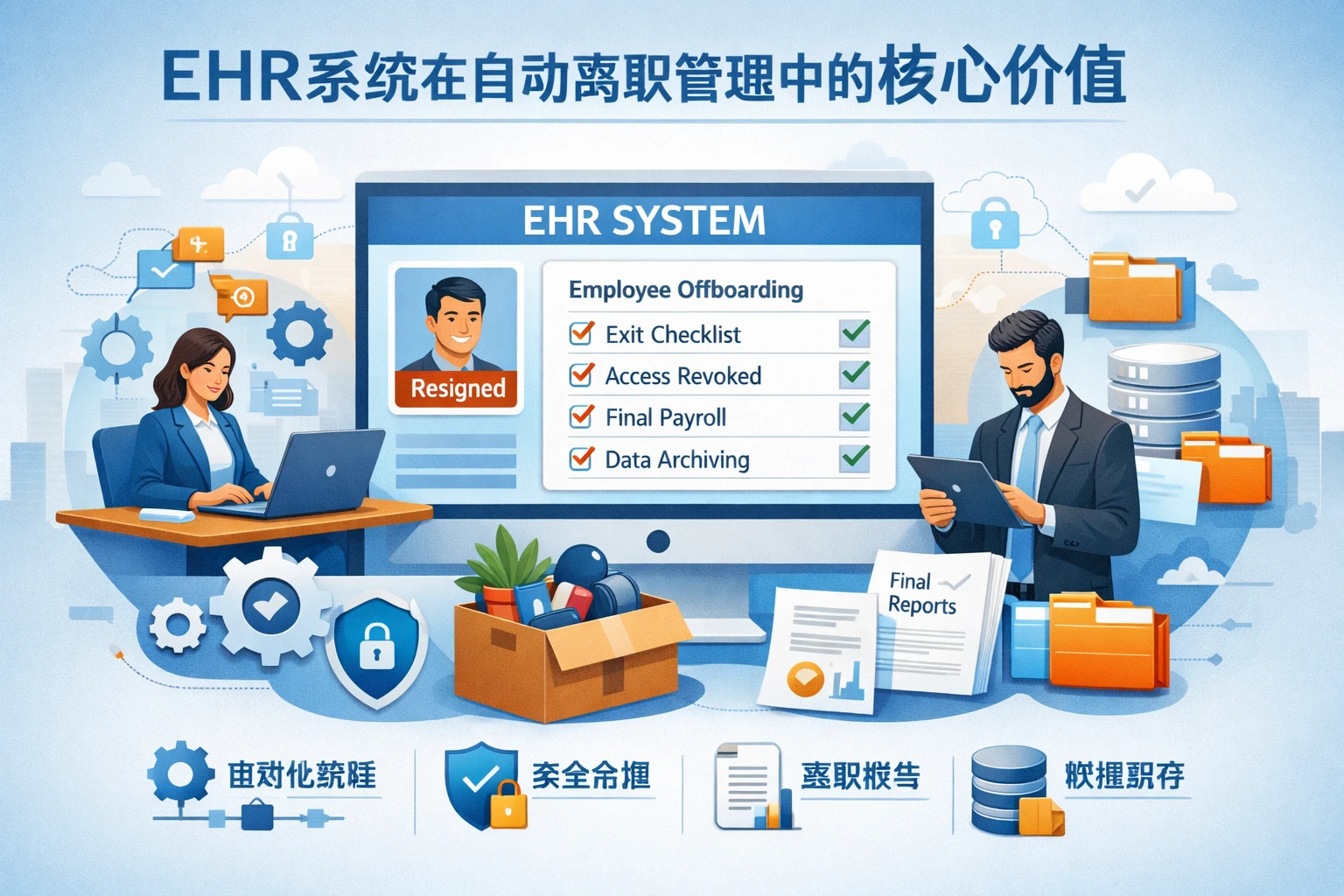 EHR系统在自动离职管理中的核心价值