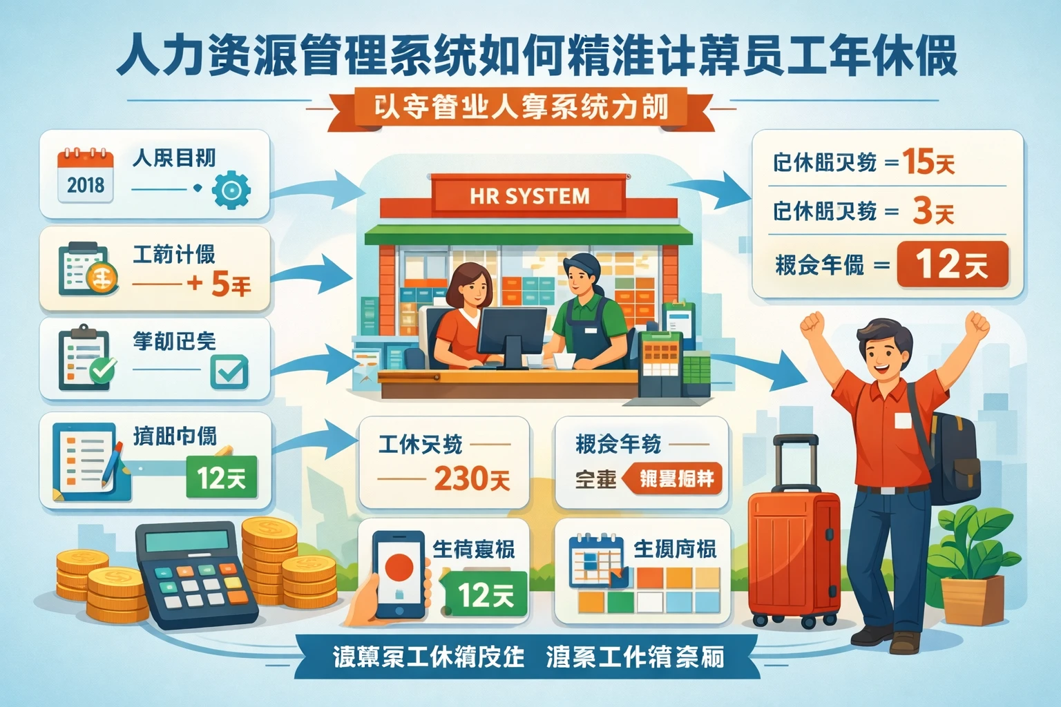 人力资源管理系统如何精准计算员工年休假 - 以零售业人事系统为例