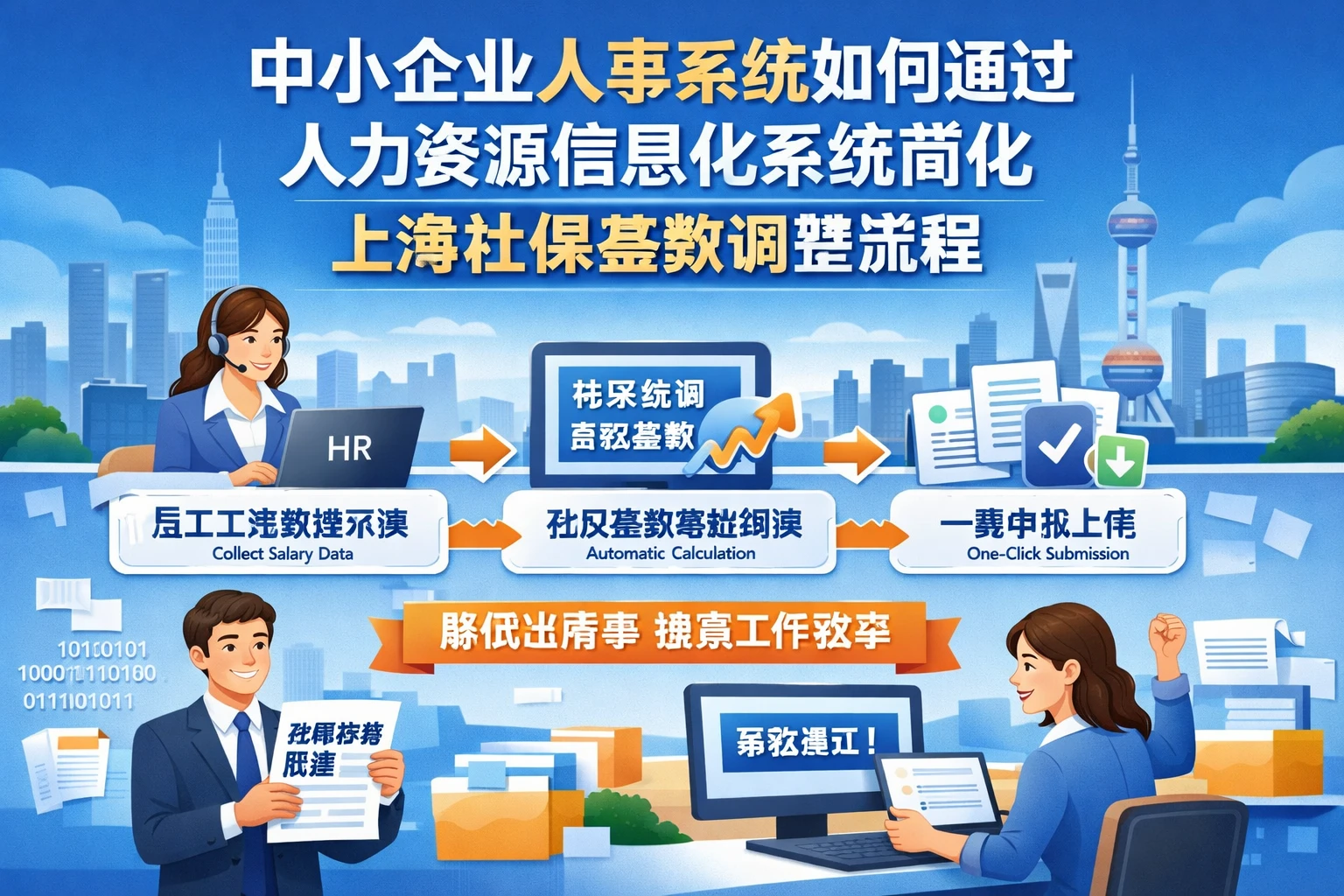 中小企业人事系统如何通过人力资源信息化系统简化上海社保基数调整流程
