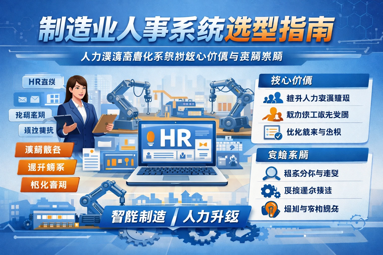 制造业人事系统选型指南：人力资源信息化系统的核心价值与实施策略