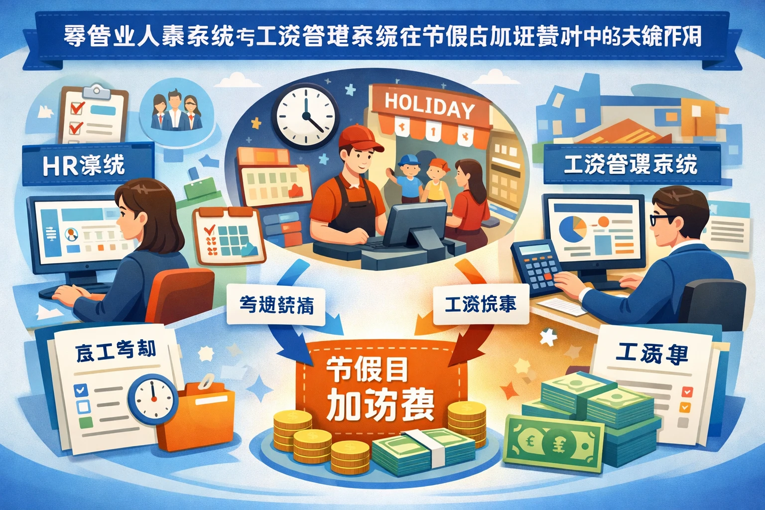 零售业人事系统与工资管理系统在节假日加班费计算中的关键作用