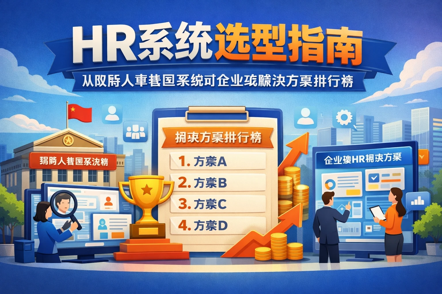 HR系统选型指南：从政府人事管理系统到企业级解决方案排行榜
