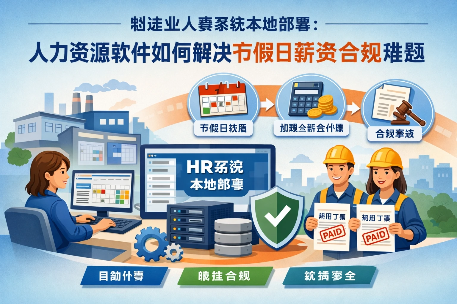 制造业人事系统本地部署：人力资源软件如何解决节假日薪资合规难题