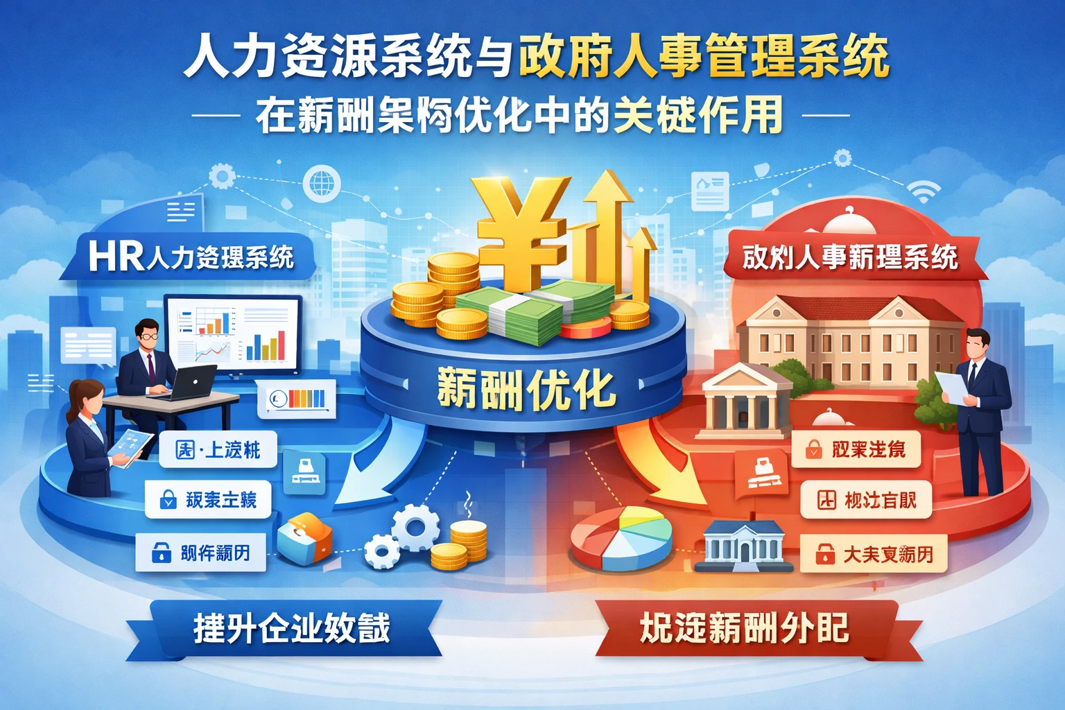 人力资源系统与政府人事管理系统在薪酬架构优化中的关键作用