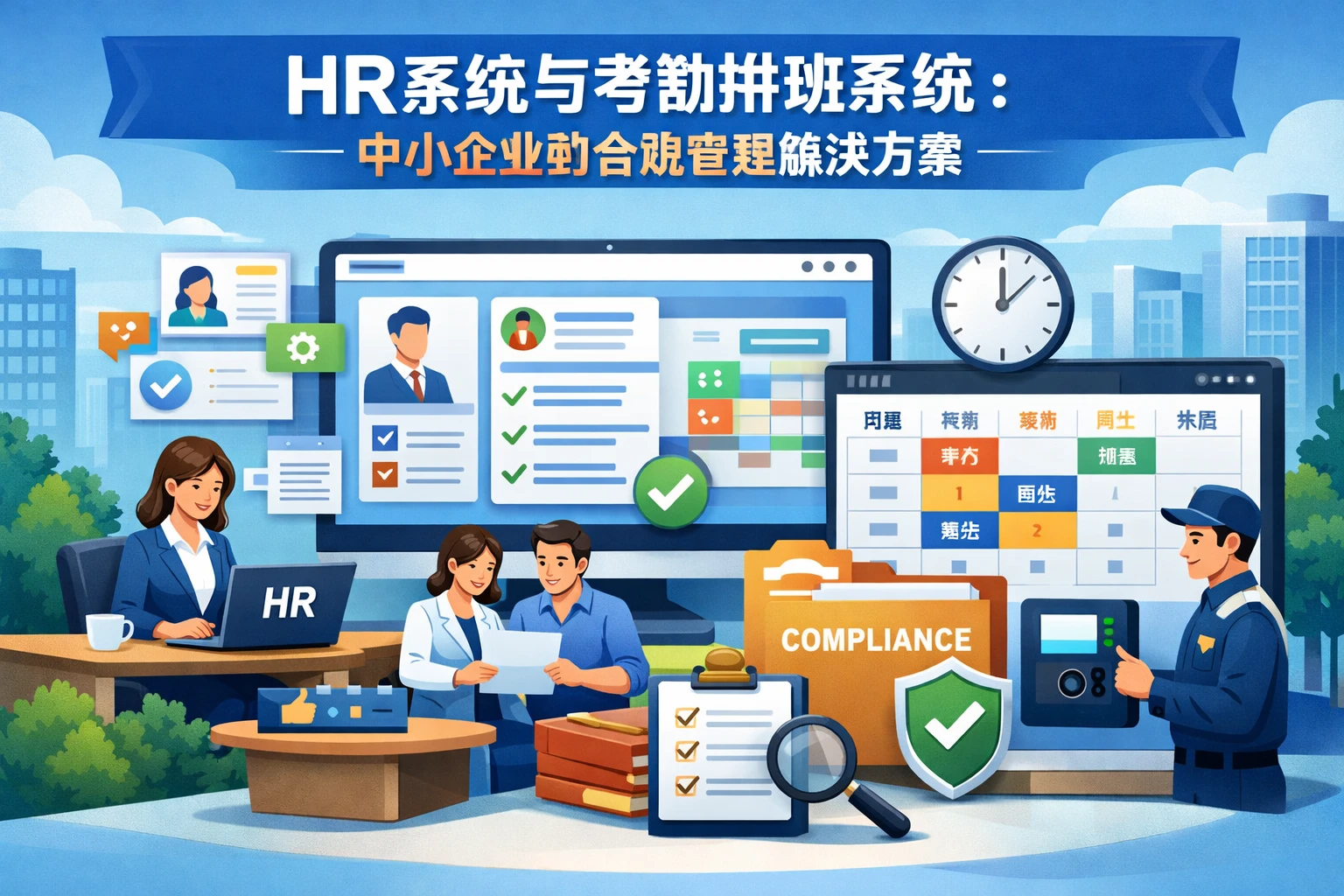 HR系统与考勤排班系统：中小企业的合规管理解决方案