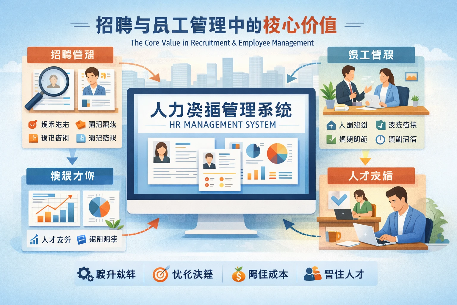 人力资源管理系统在招聘与员工管理中的核心价值