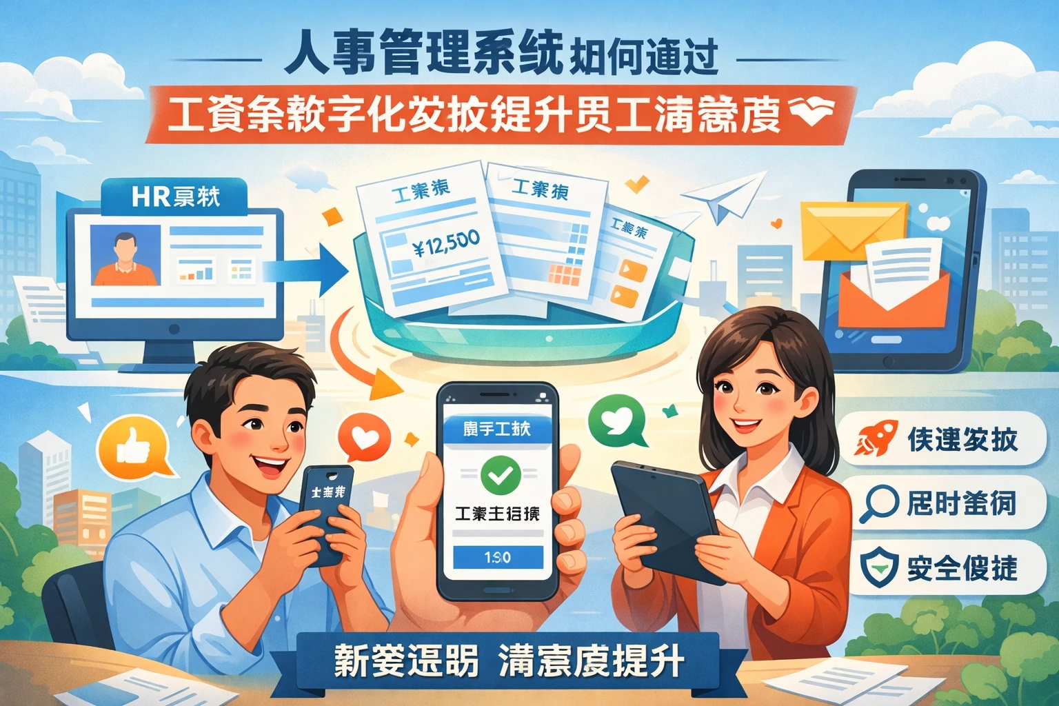 人事管理系统如何通过工资条数字化发放提升员工满意度