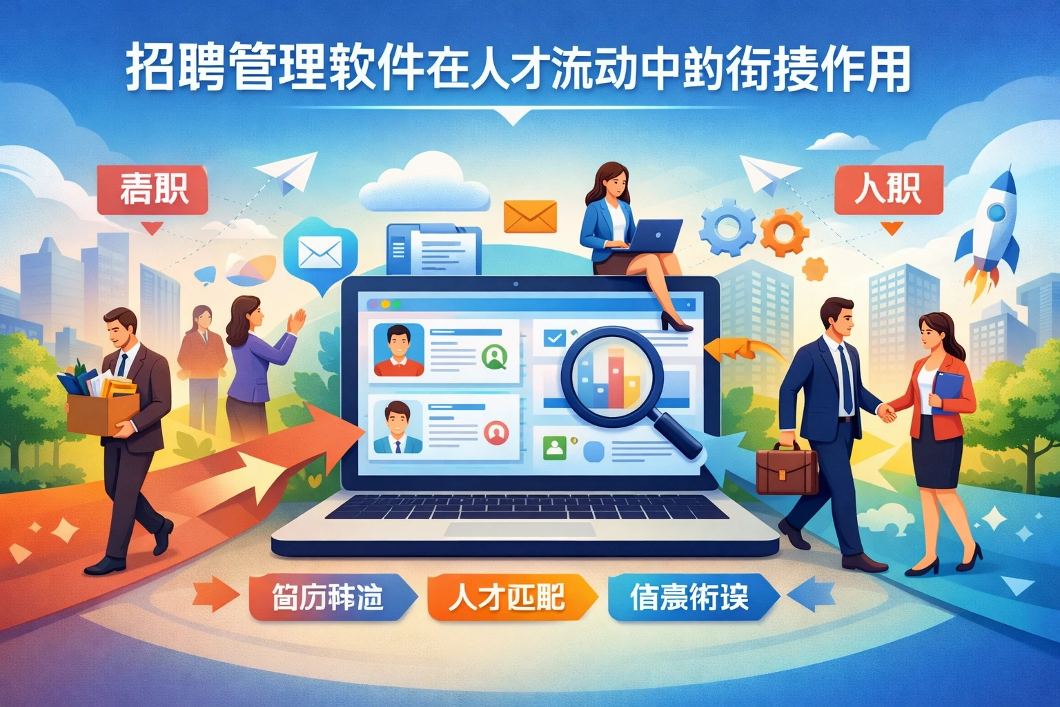 招聘管理软件在人才流动中的衔接作用