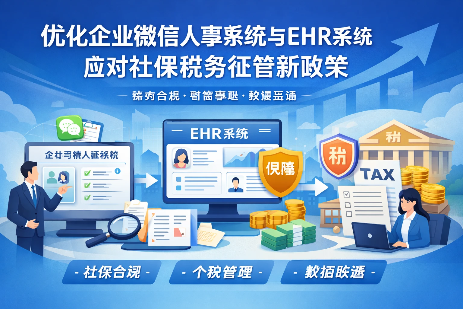 优化企业微信人事系统与EHR系统应对社保税务征管新政策