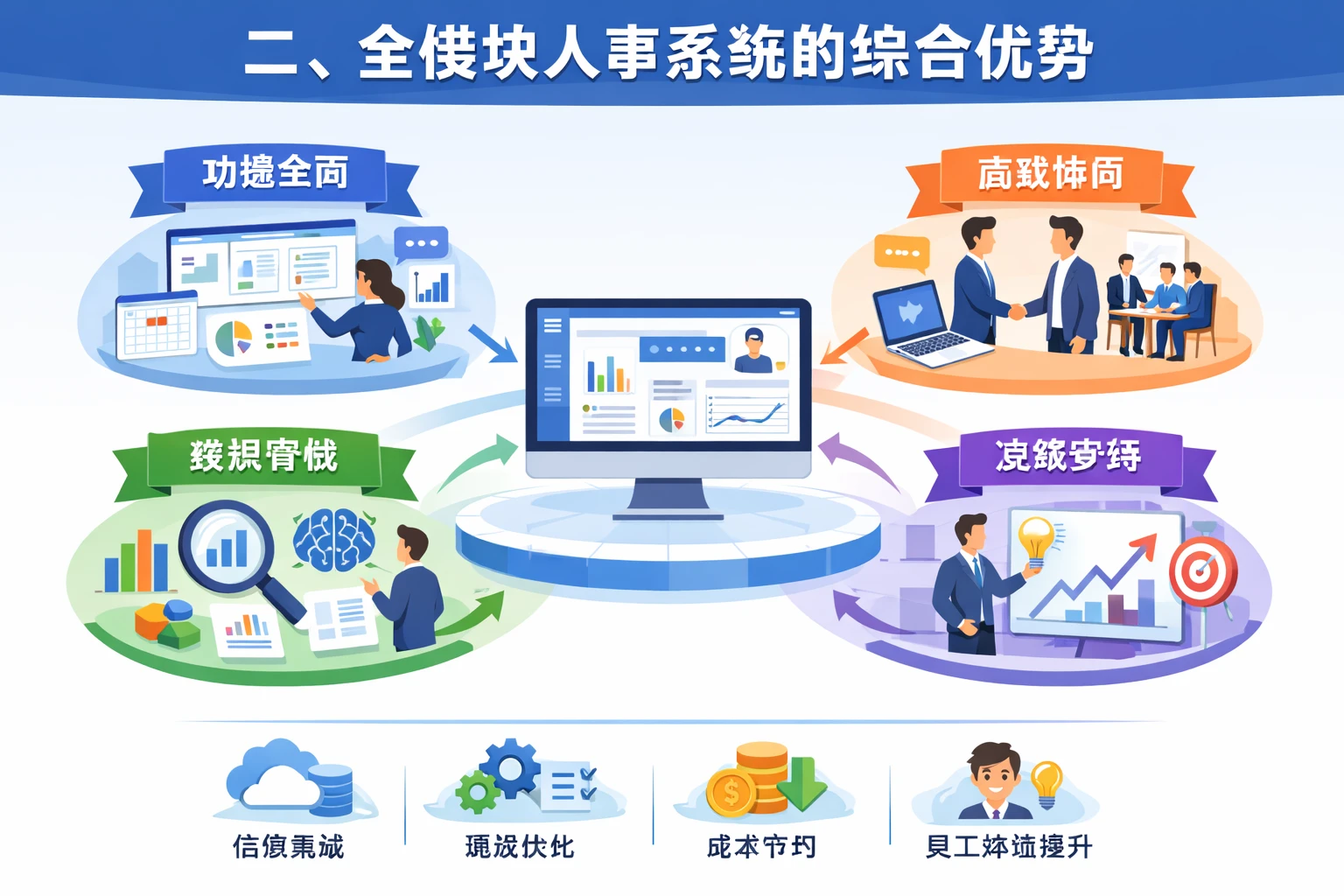 二、全模块人事系统的综合优势