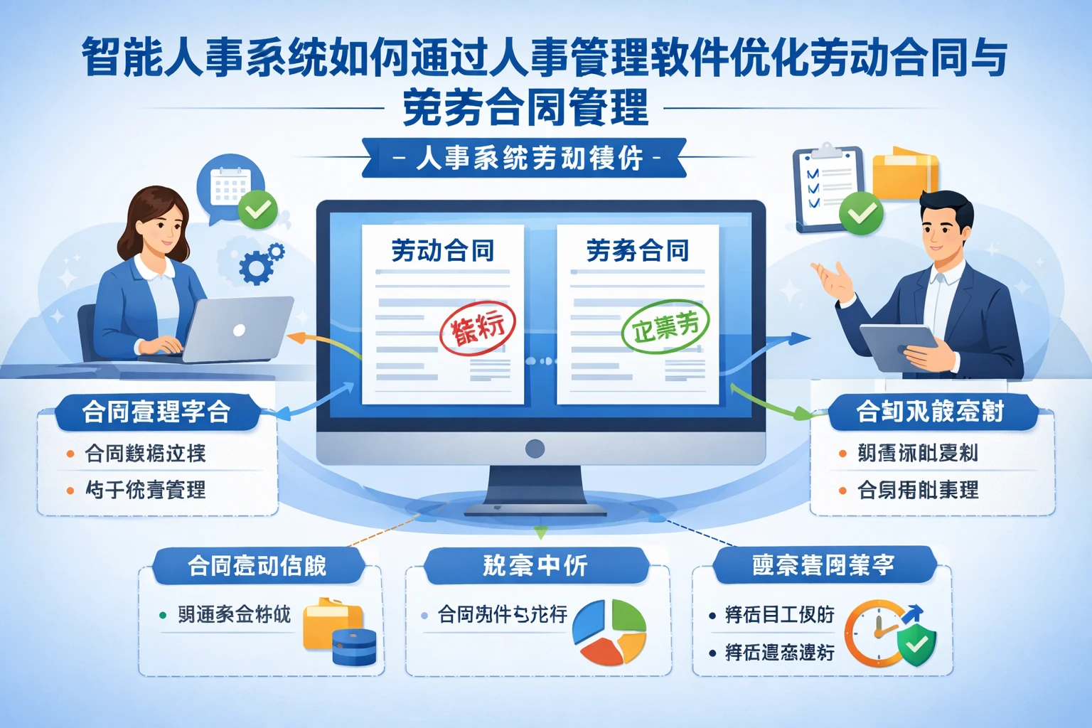 智能人事系统如何通过人事管理软件优化劳动合同与劳务合同管理：人事系统案例解析