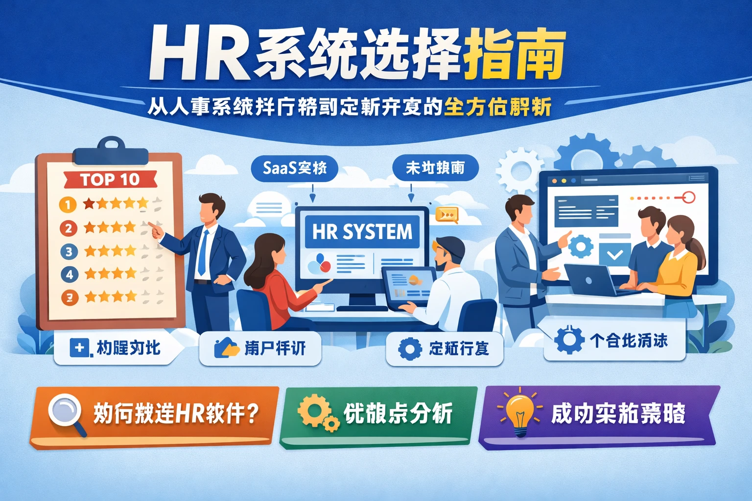 HR系统选择指南：从人事系统排行榜到定制开发的全方位解析