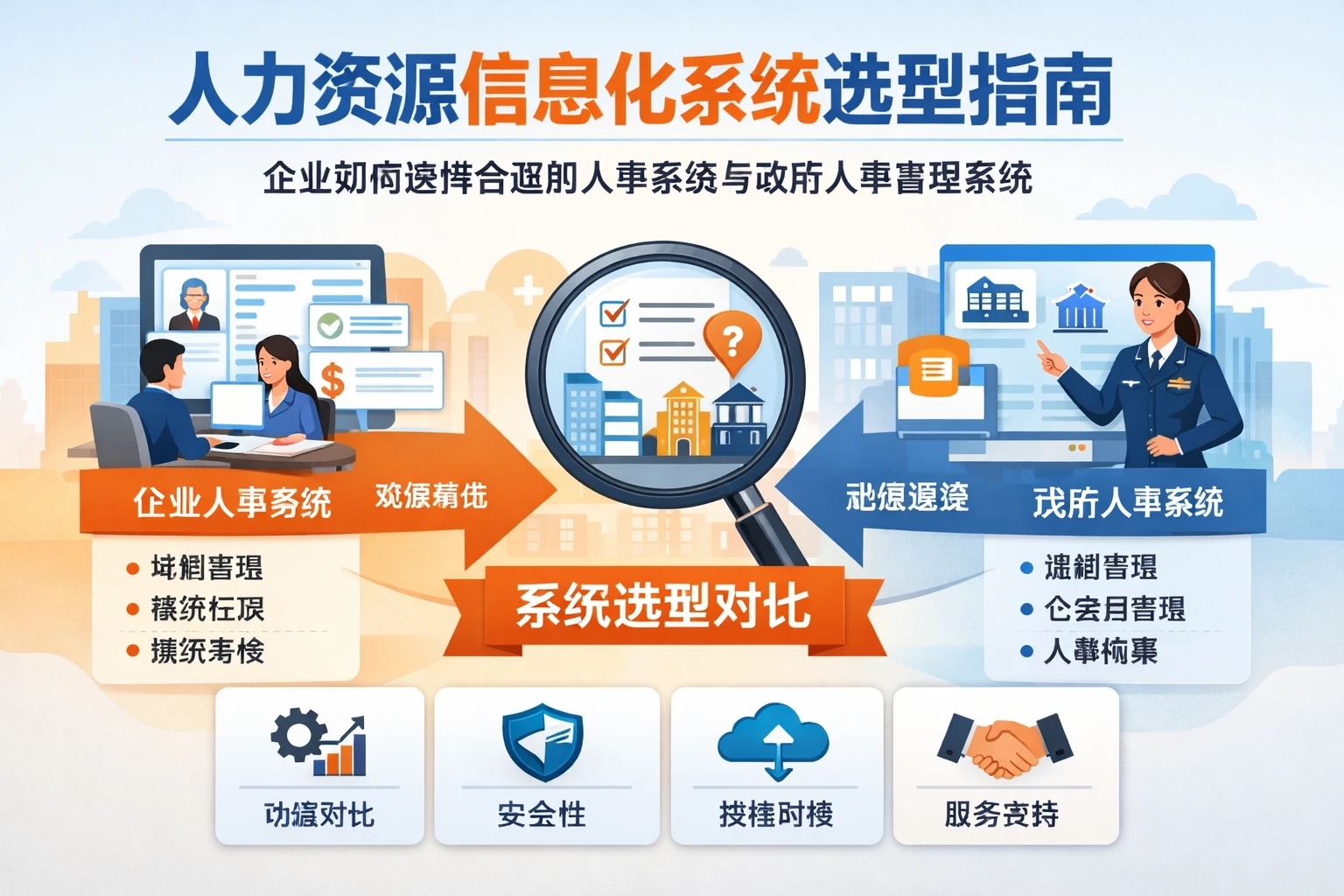 人力资源信息化系统选型指南：企业如何选择合适的人事系统与政府人事管理系统