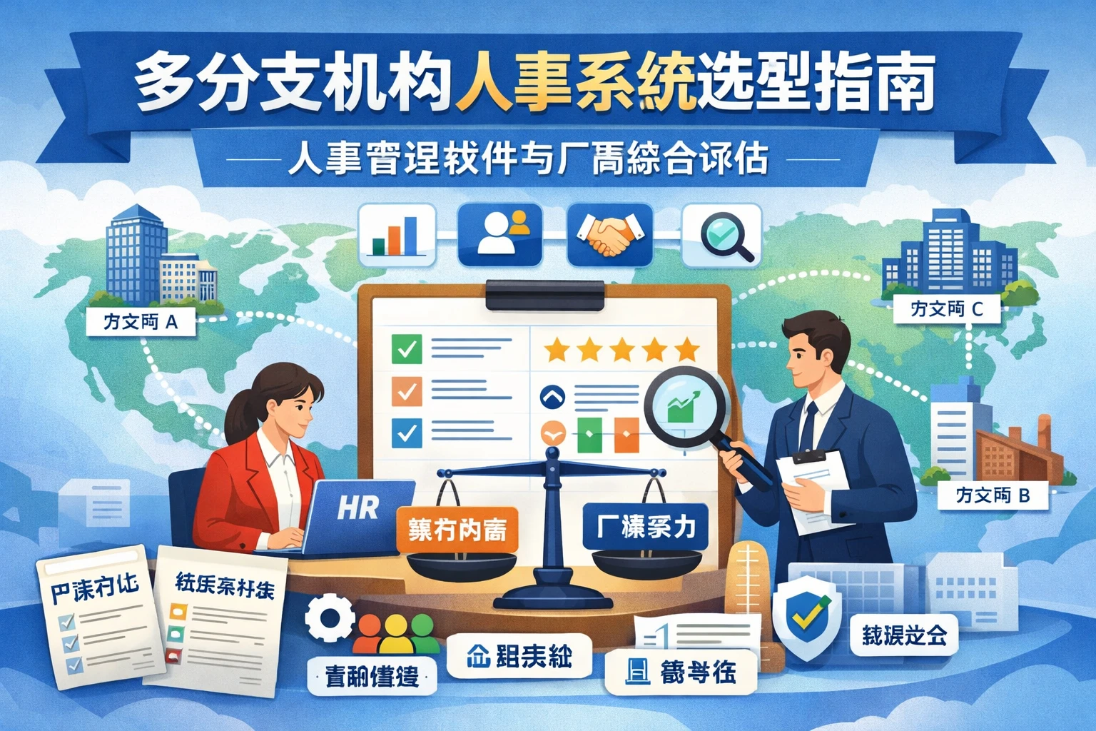 多分支机构人事系统选型指南：人事管理软件与厂商综合评估