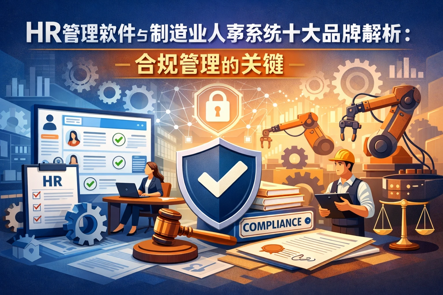 HR管理软件与制造业人事系统十大品牌解析：合规管理的关键