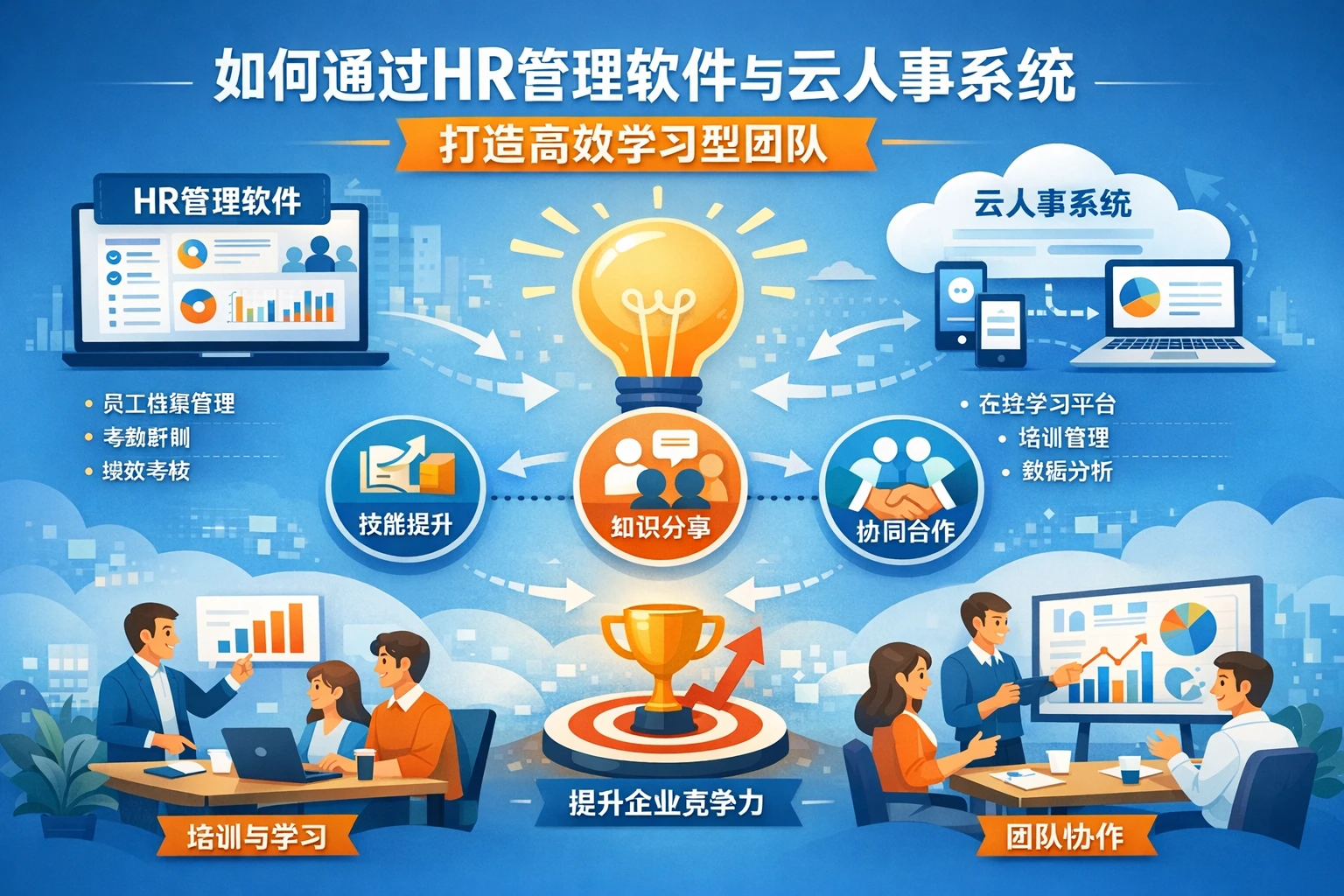 如何通过HR管理软件与云人事系统打造高效学习型团队