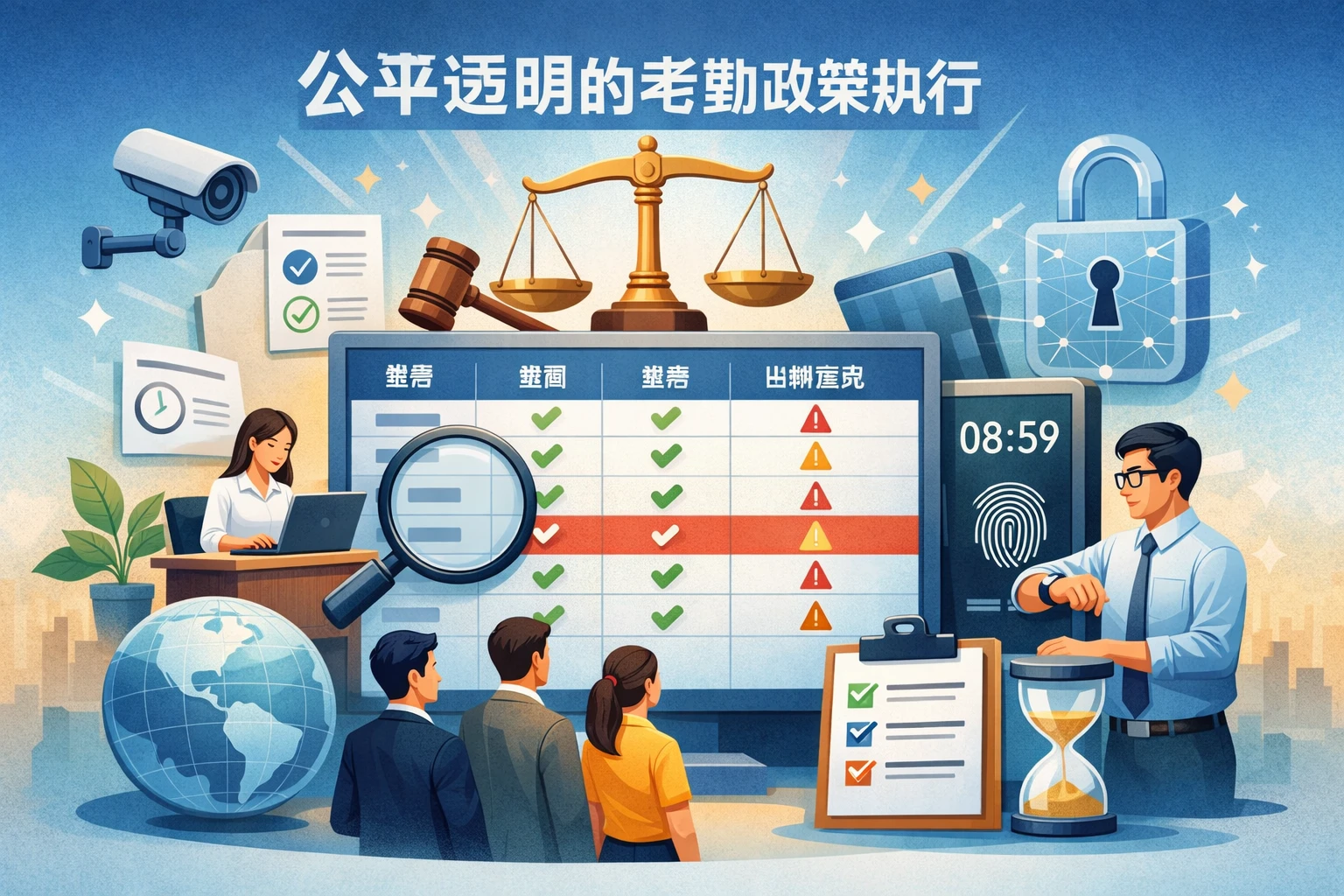 公平透明的考勤政策执行