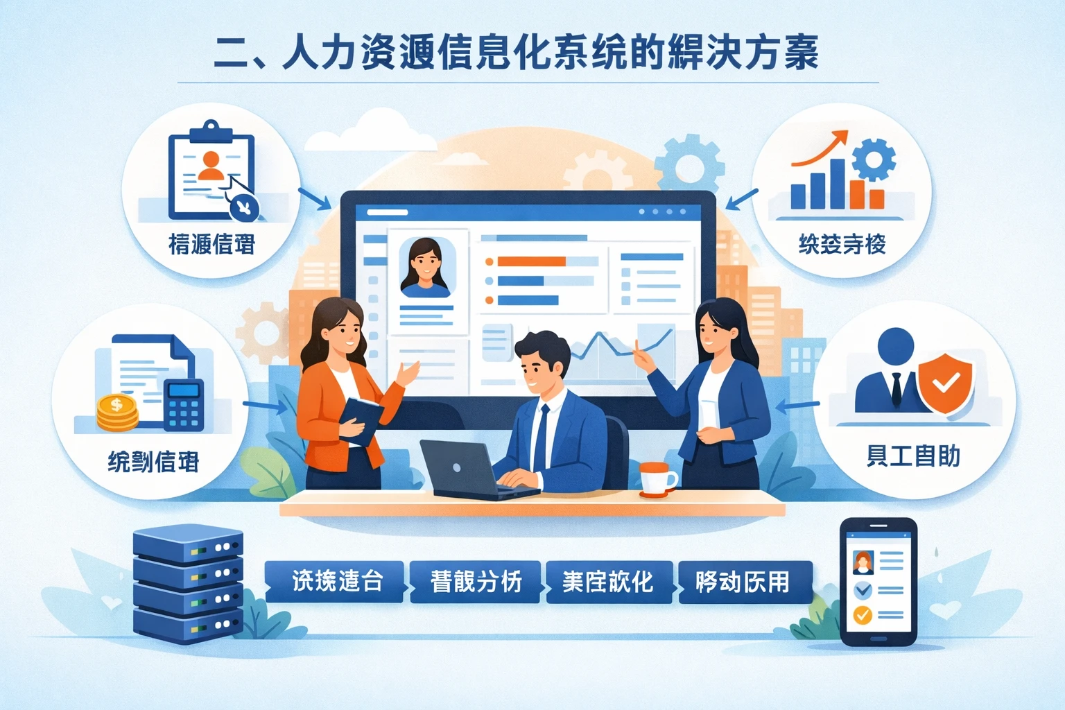 二、人力资源信息化系统的解决方案