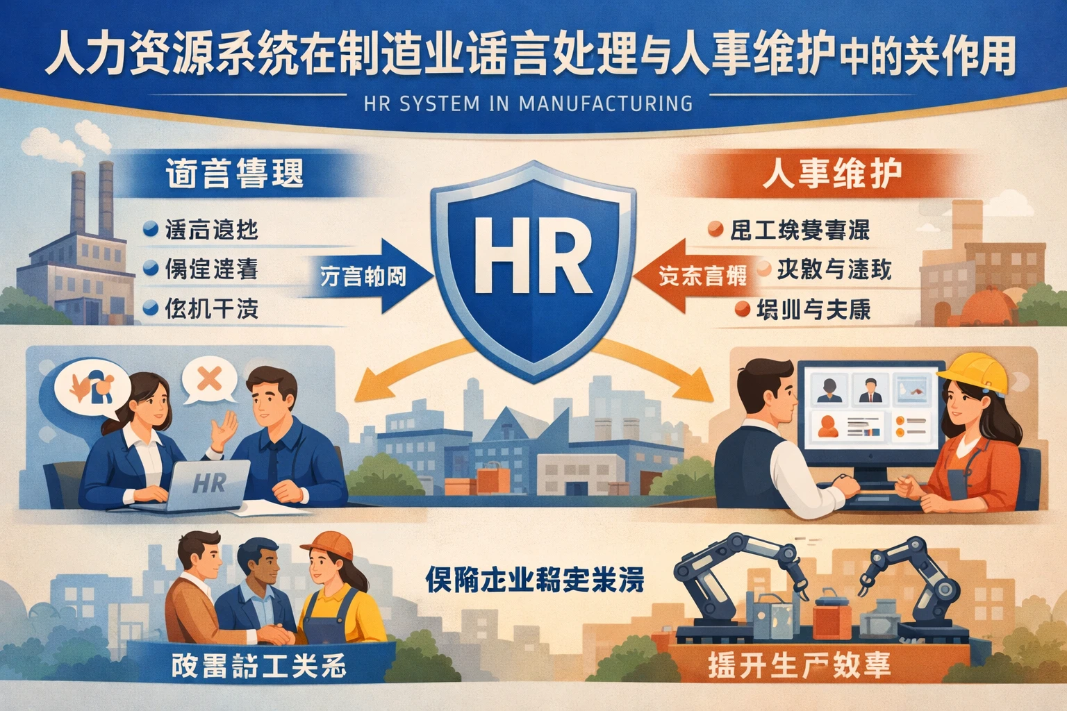 人力资源系统在制造业谣言处理与人事维护中的关键作用