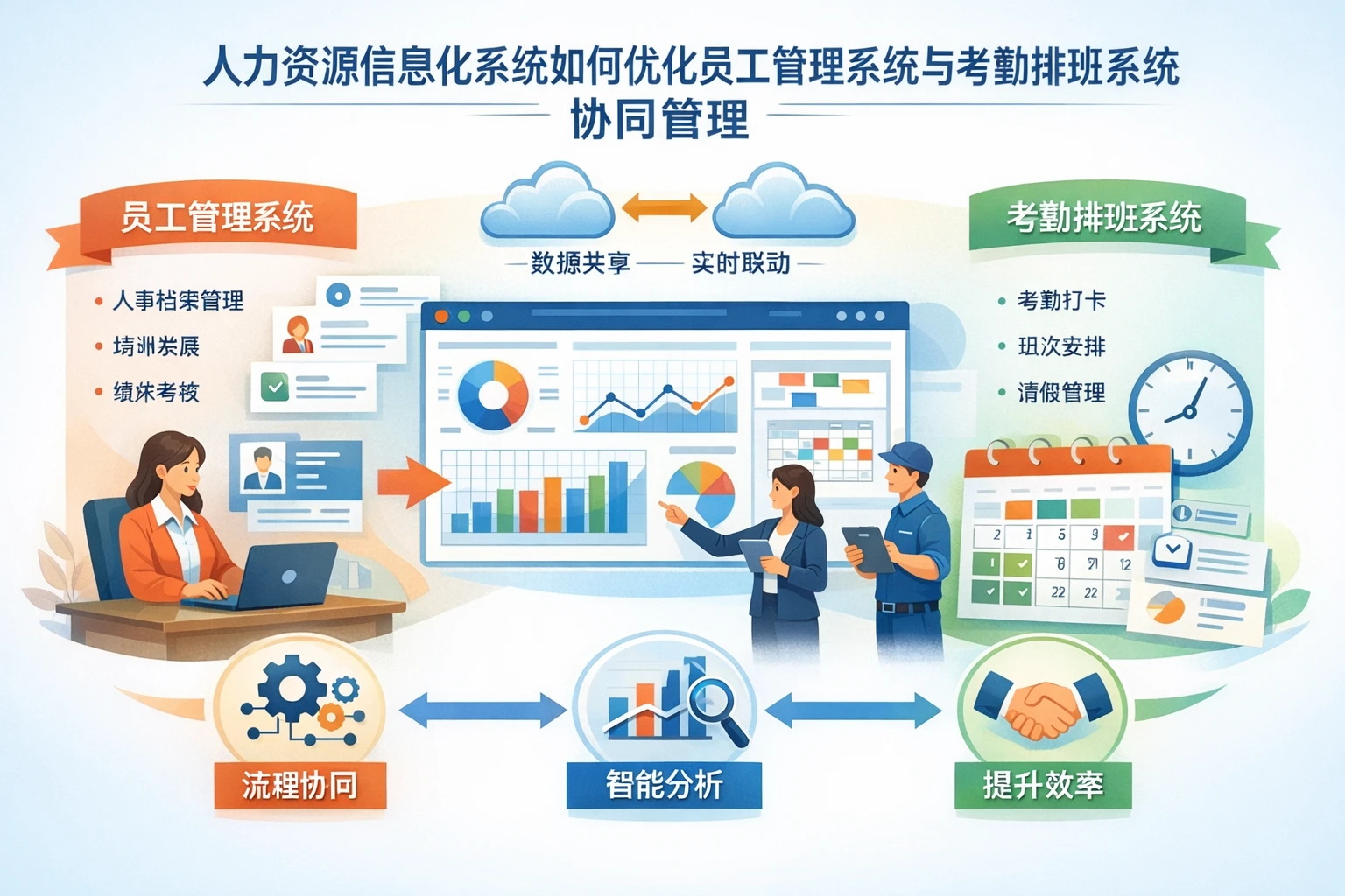 人力资源信息化系统如何优化员工管理系统与考勤排班系统的协同管理