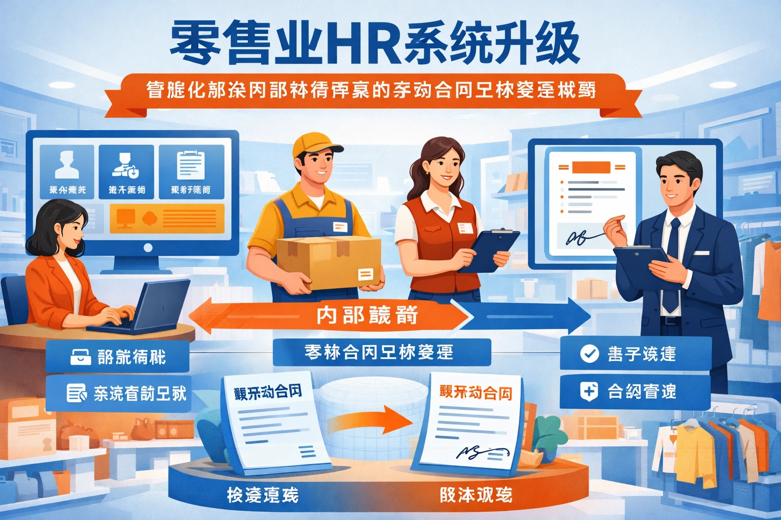 零售业HR系统升级：智能化解决内部转岗带来的劳动合同主体变更难题