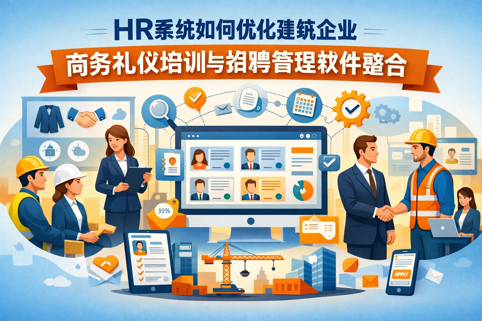 HR系统如何优化建筑企业商务礼仪培训与招聘管理软件整合