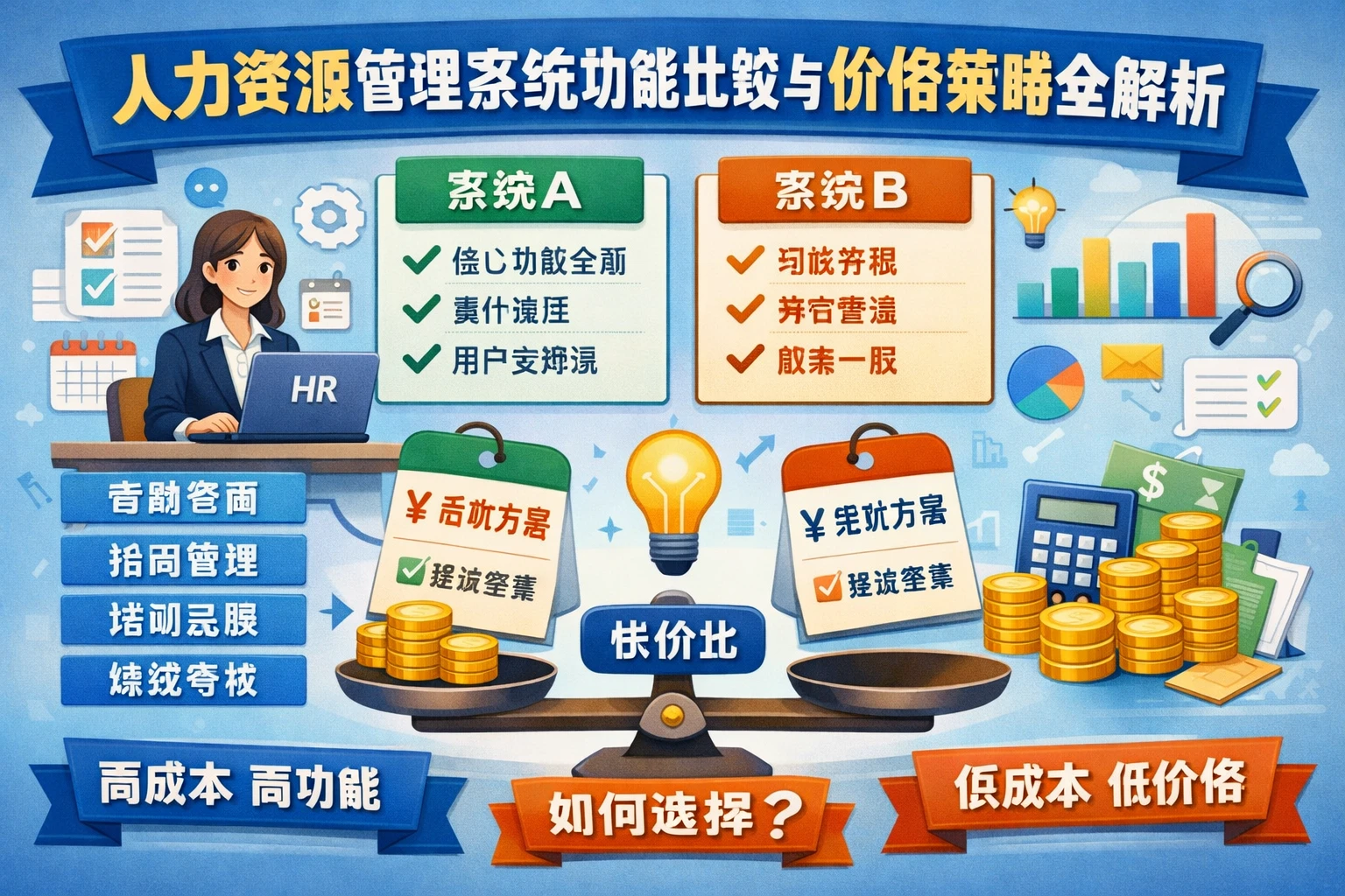 人力资源管理系统功能比较与价格策略全解析