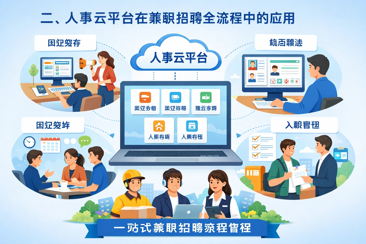 二、人事云平台在兼职招聘全流程中的应用