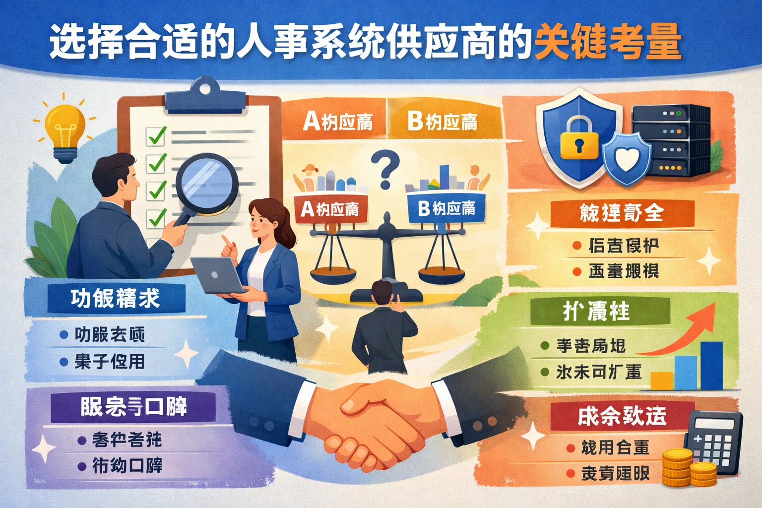 选择合适的人事系统供应商的关键考量