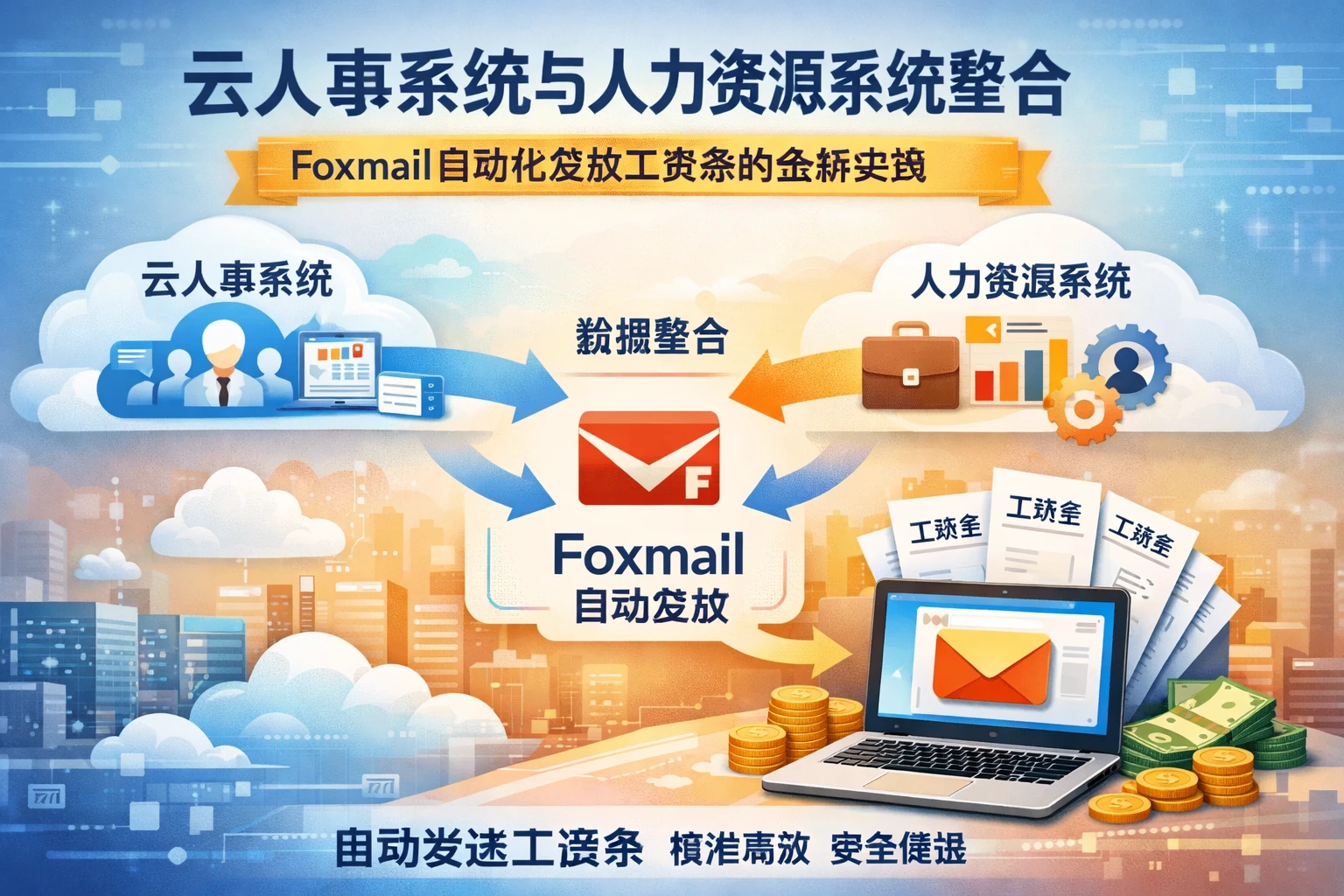 云人事系统与人力资源系统整合：Foxmail自动化发放工资条的全新实践