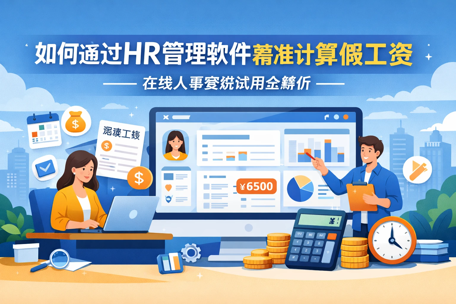 如何通过HR管理软件精准计算请假工资——在线人事系统试用全解析