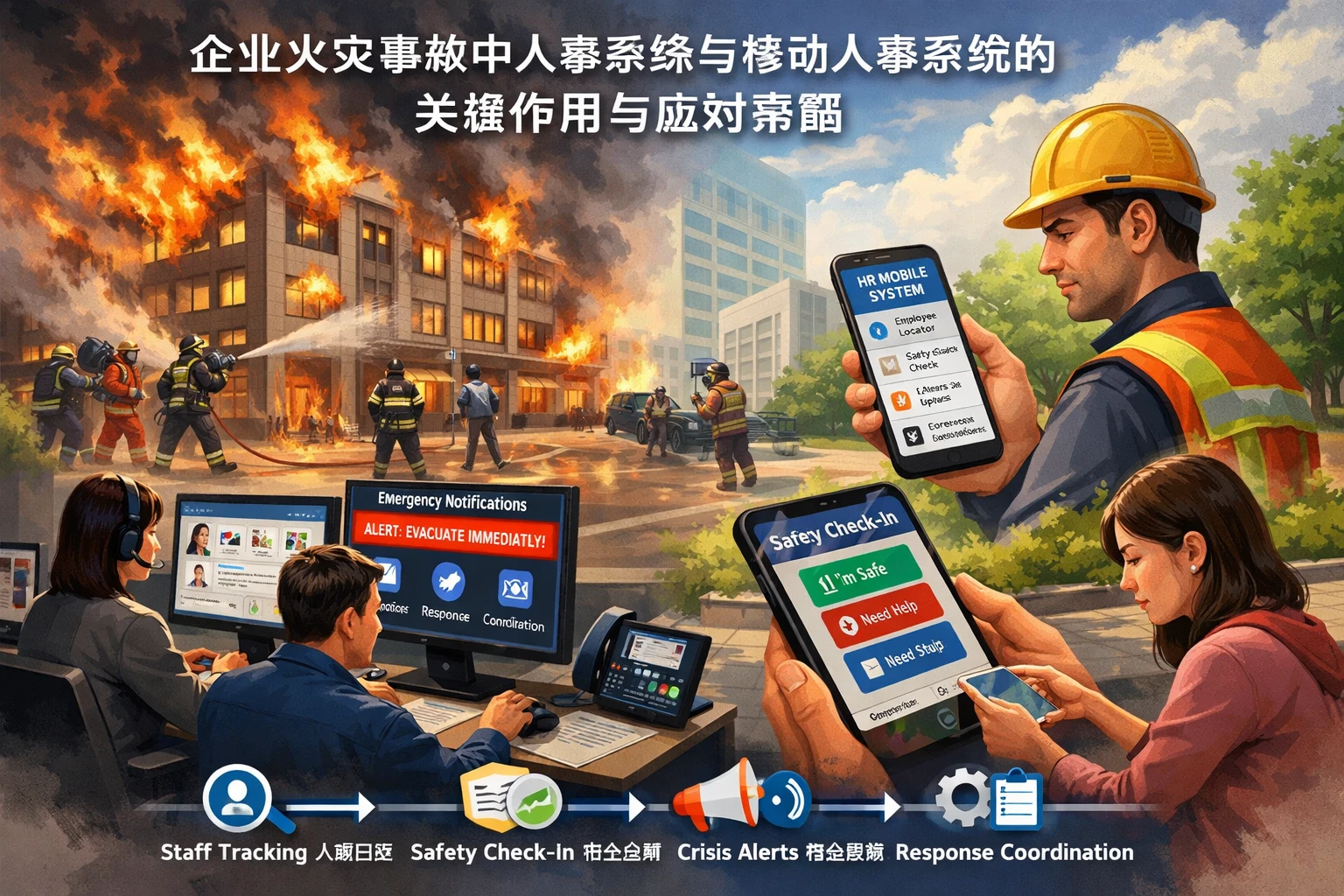 企业火灾事故中人事系统与移动人事系统的关键作用与应对策略