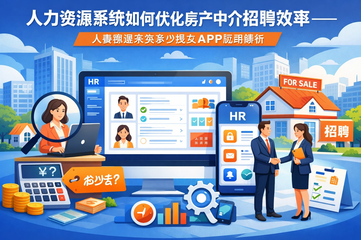 人力资源系统如何优化房产中介招聘效率——人事管理系统多少钱及APP应用解析
