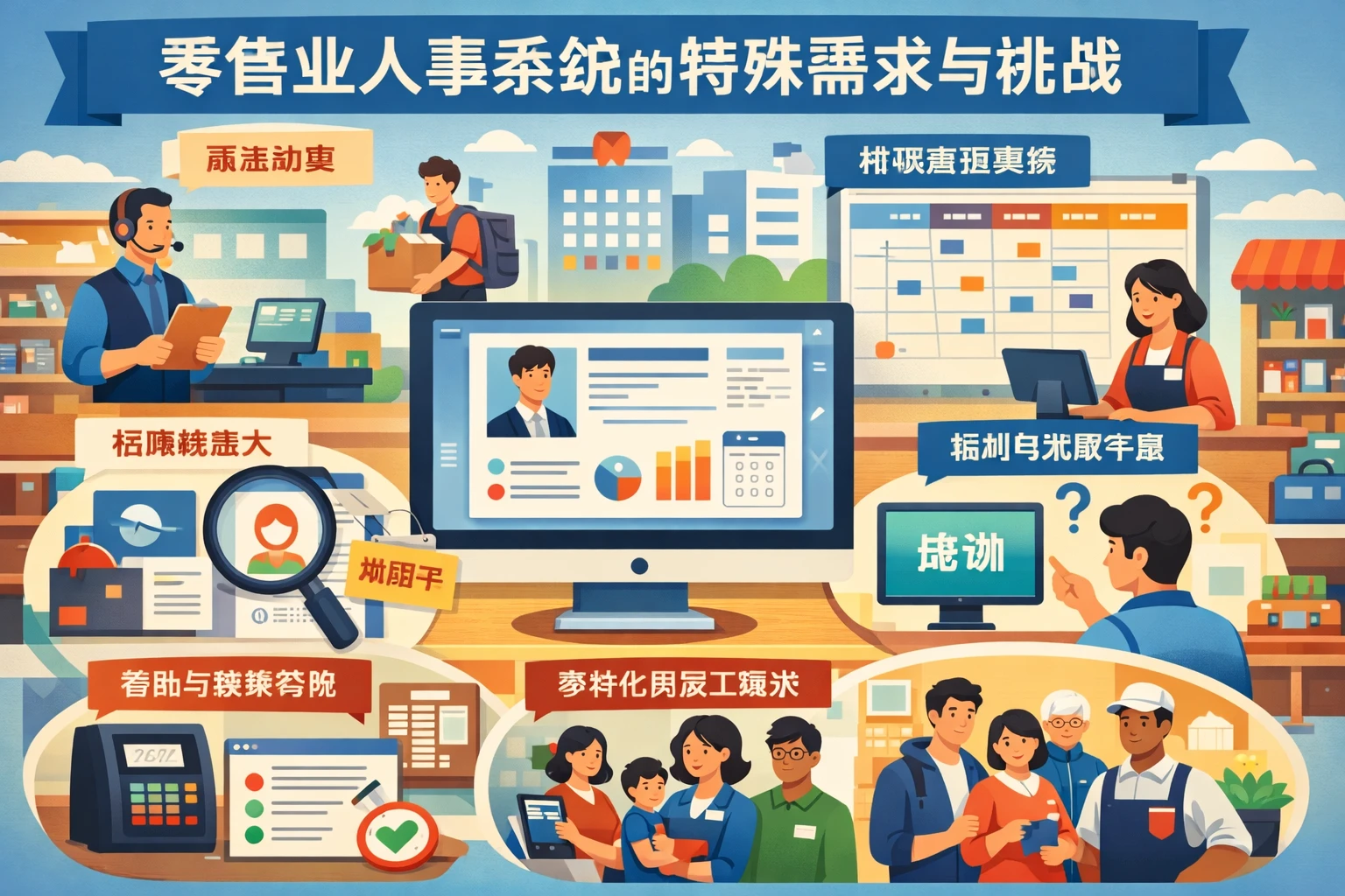 零售业人事系统的特殊需求与挑战