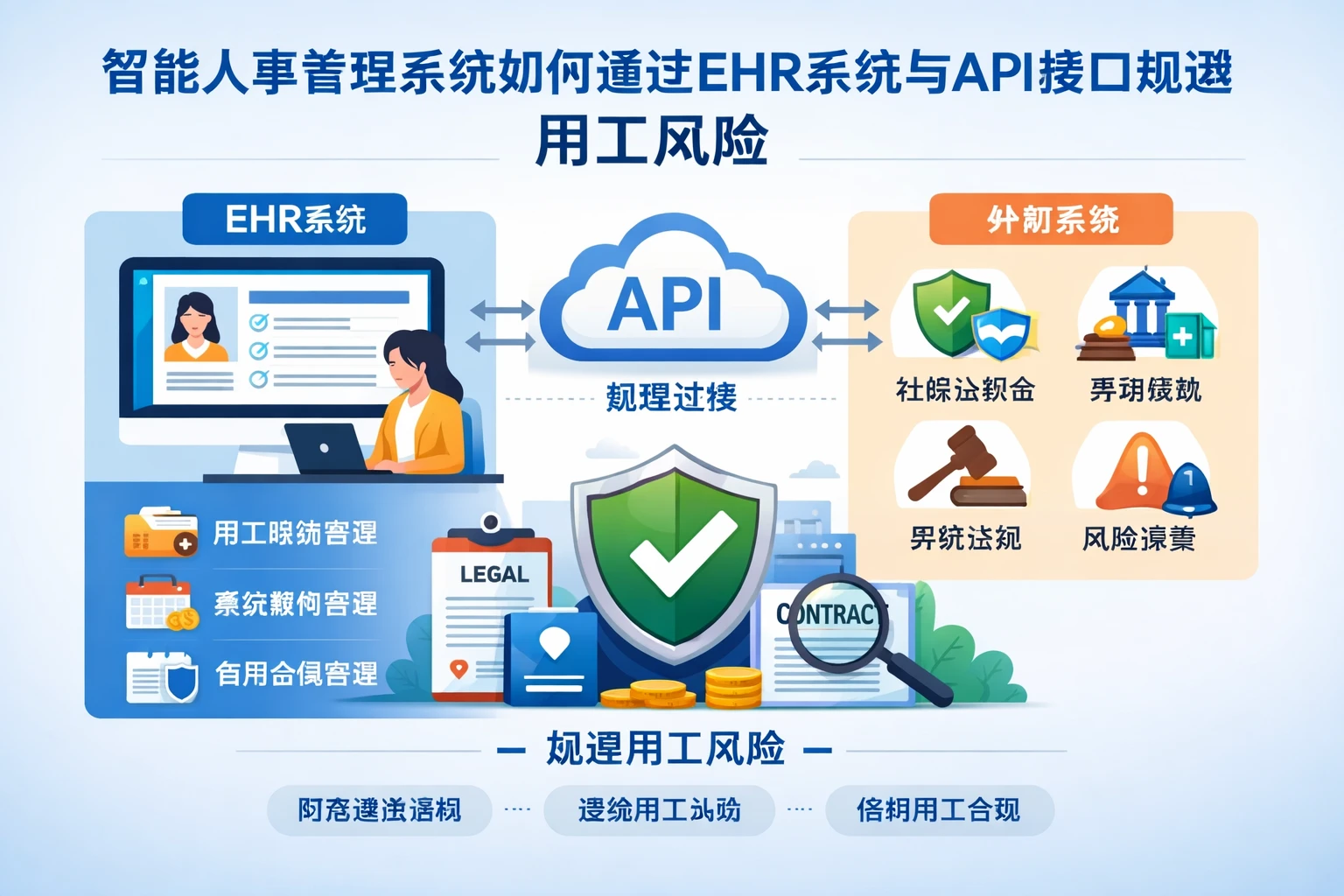 智能人事管理系统如何通过ehr系统与API接口规避用工风险