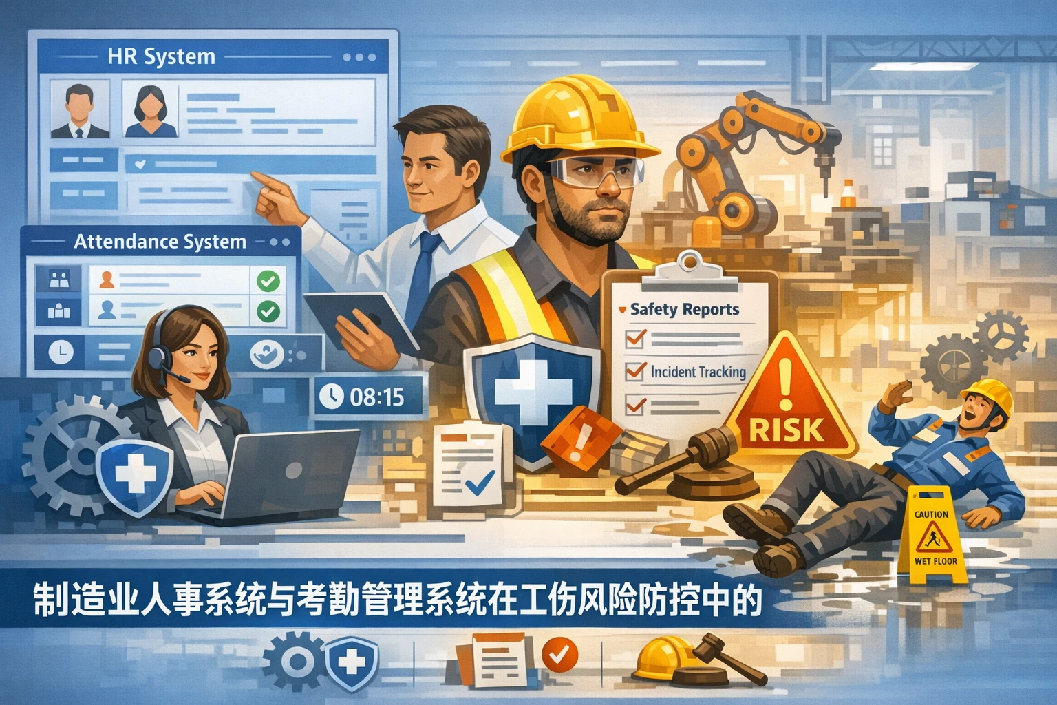 制造业人事系统与考勤管理系统在工伤风险防控中的关键作用