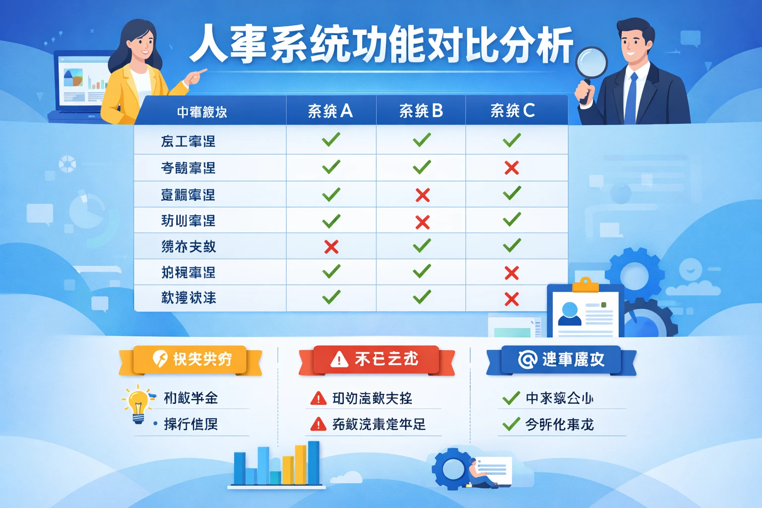 人事系统功能对比分析